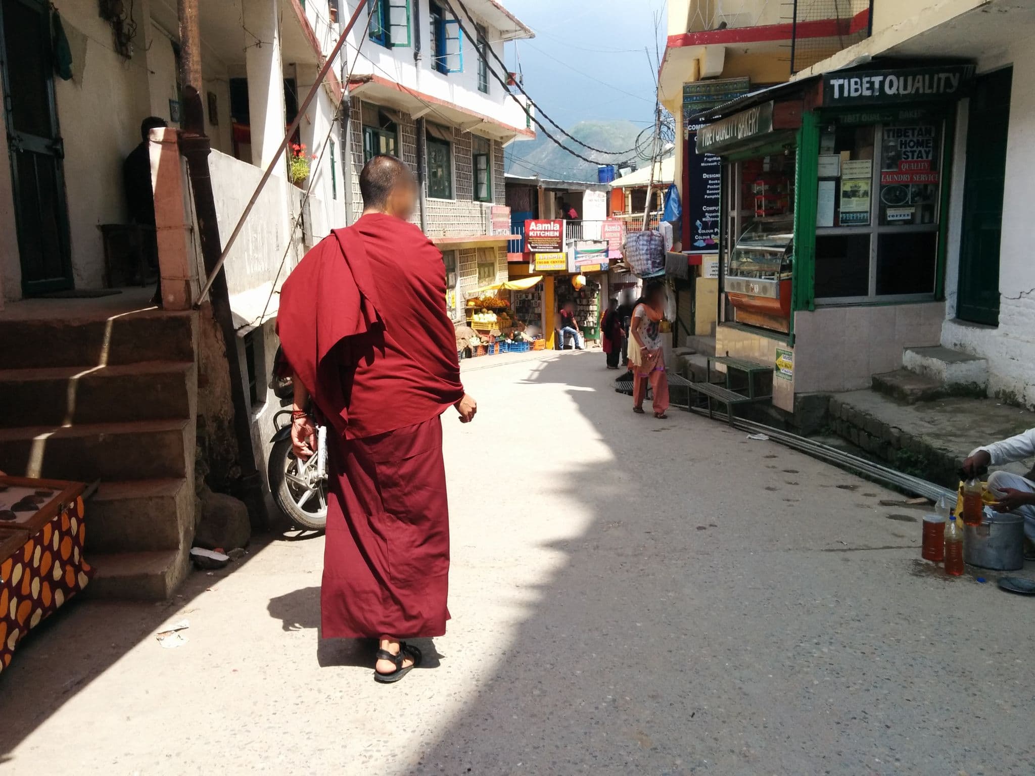 Street view near Takhyil Guest House, Dharamsala — © sashazykov (CC BY-SA · Mapillary)