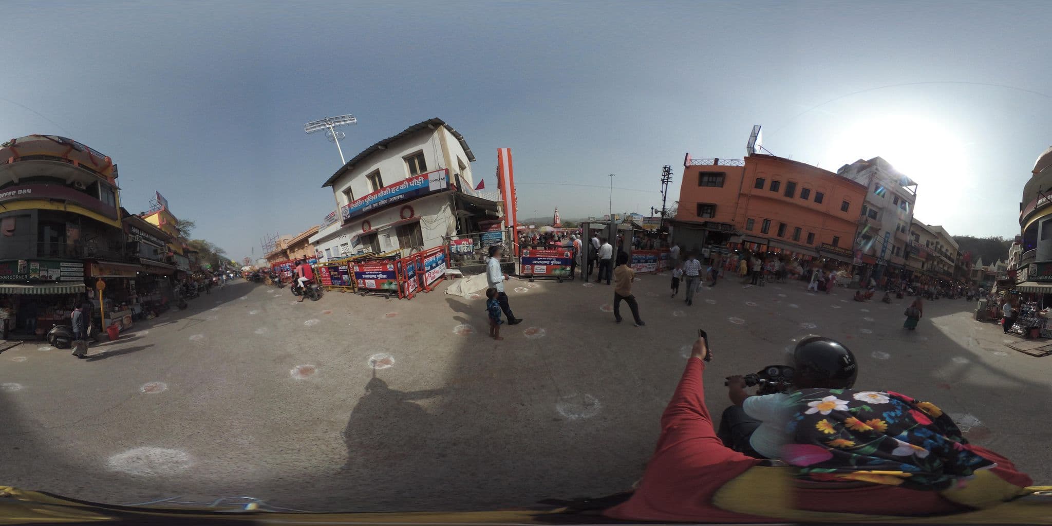 Street view near Hotel Purohit Lodge, Haridwar — © prasad23427 (CC BY-SA · Mapillary)