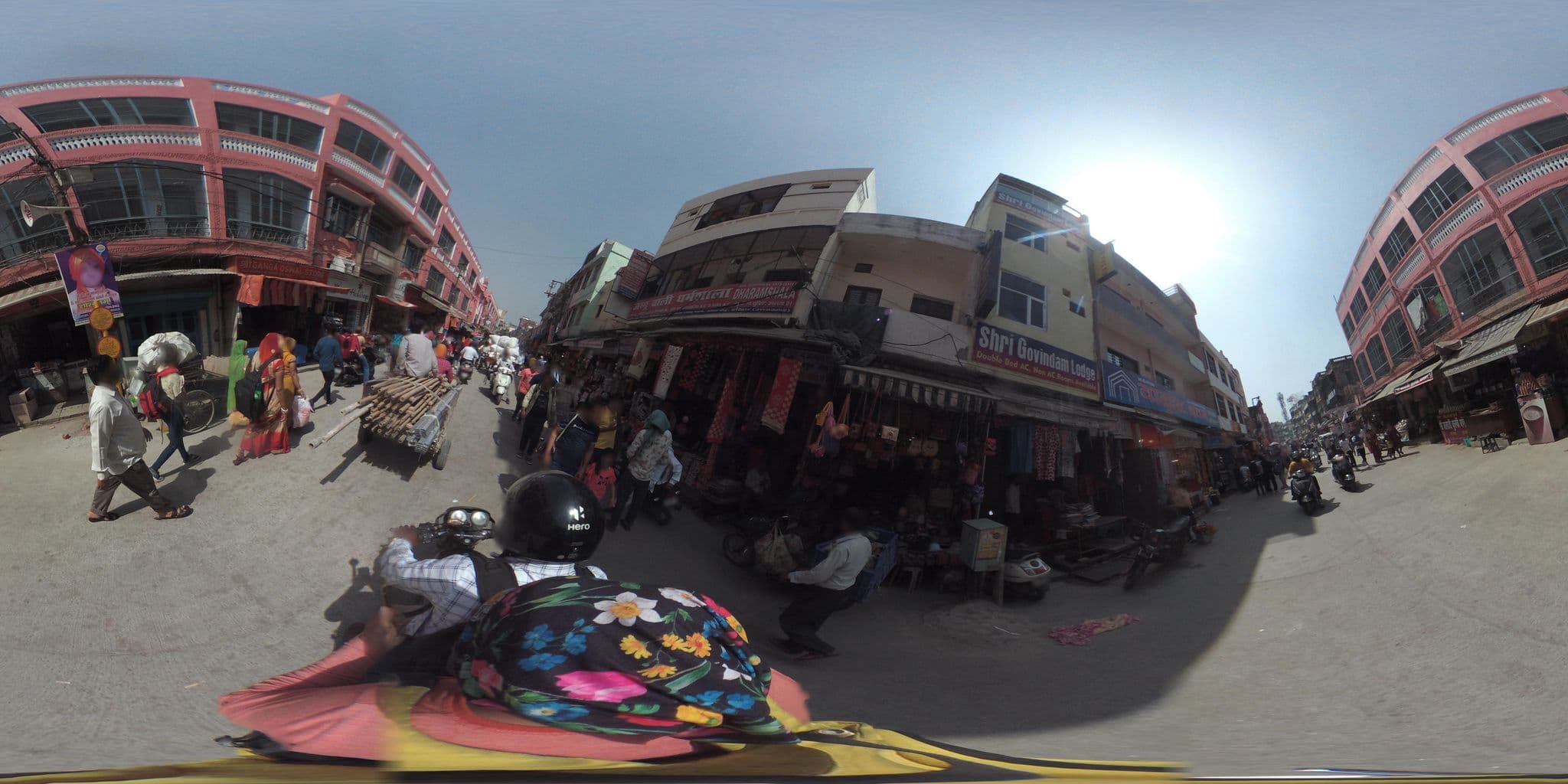 Street view near Hotel Om Deluxe, Haridwar — © prasad23427 (CC BY-SA · Mapillary)