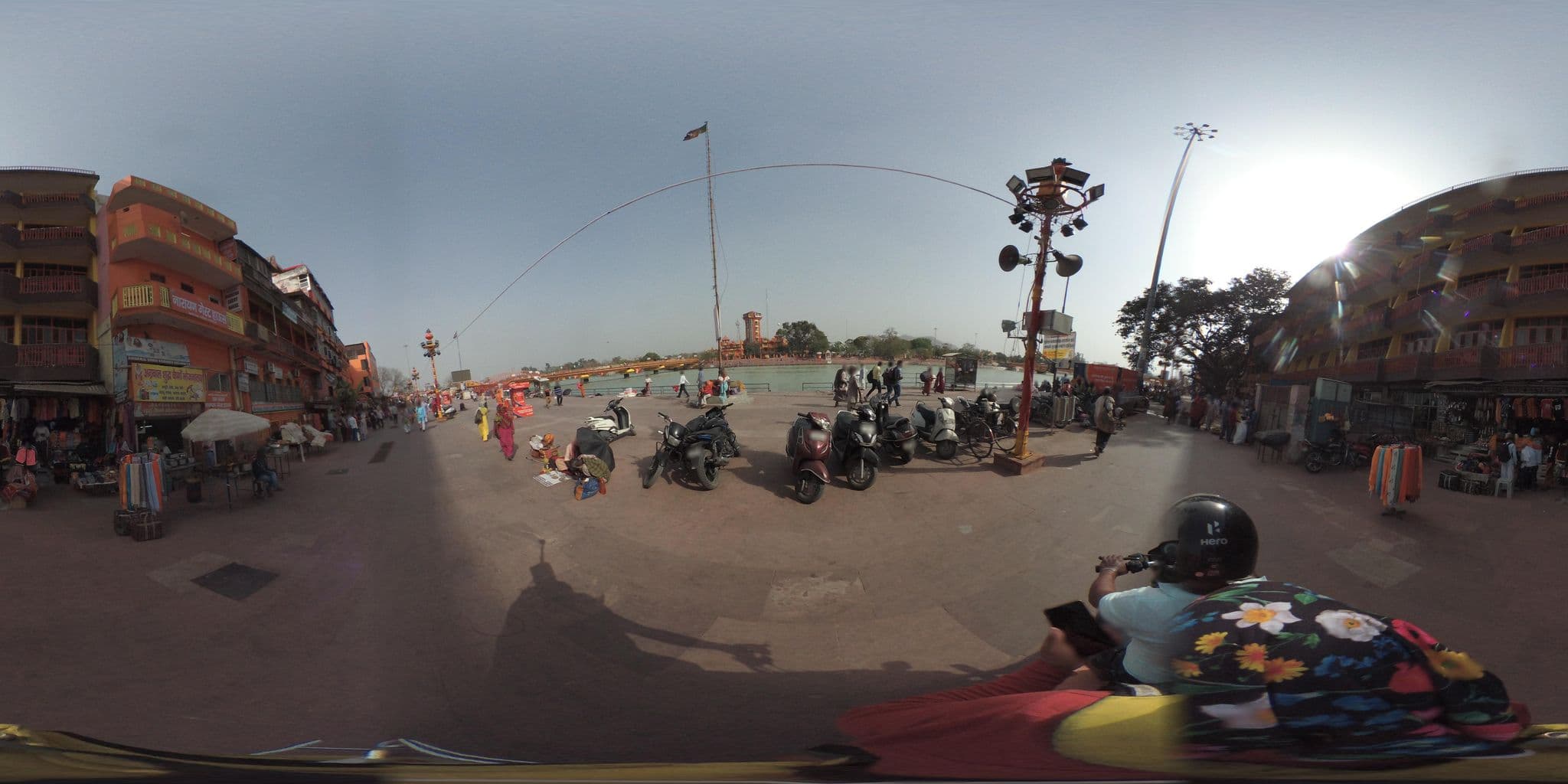 Street view near Ganga Dham Hotel, Haridwar — © prasad23427 (CC BY-SA · Mapillary)