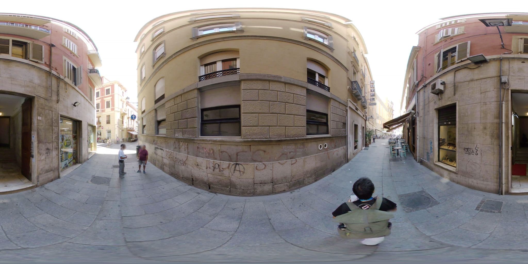 Street view near Hotel Italia Cagliari, Cagliari — © mapconcierge (CC BY-SA · Mapillary)