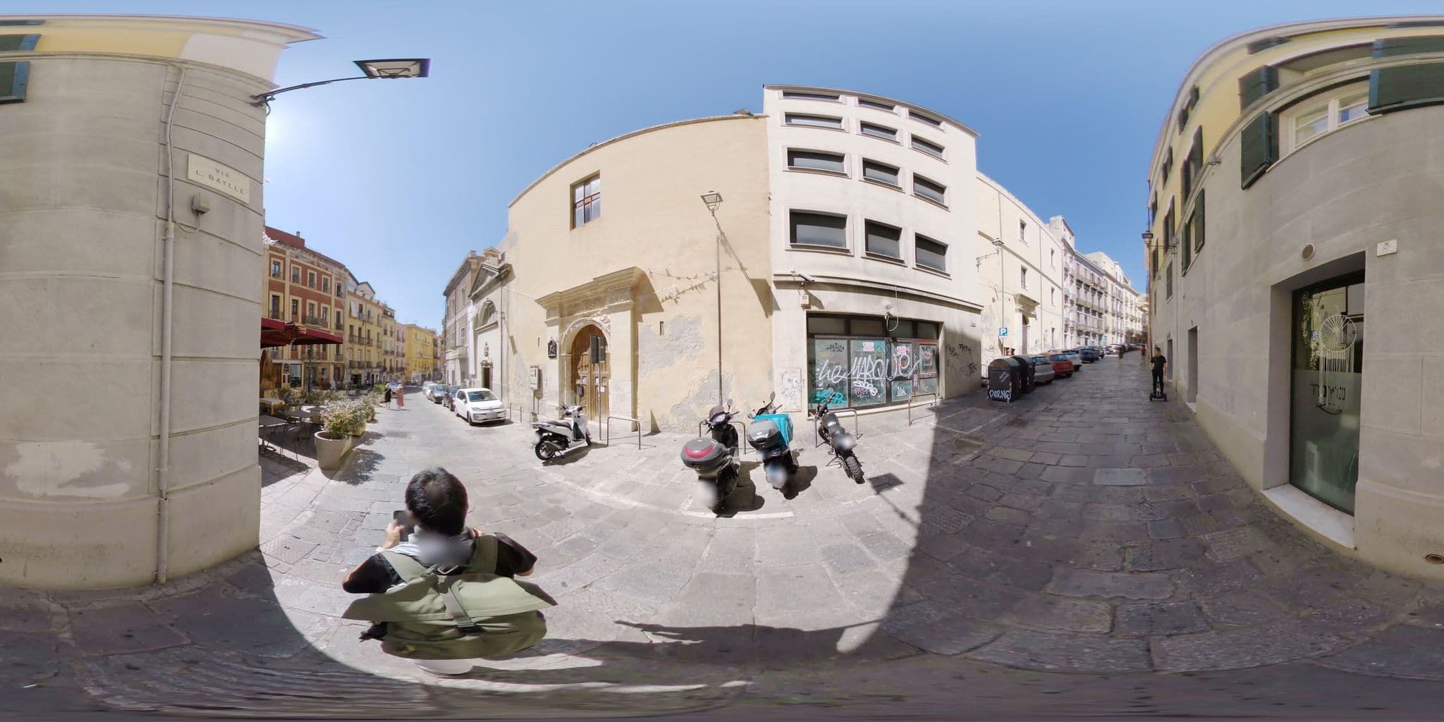 Street view near Bellezza Suites, Cagliari — © mapconcierge (CC BY-SA · Mapillary)