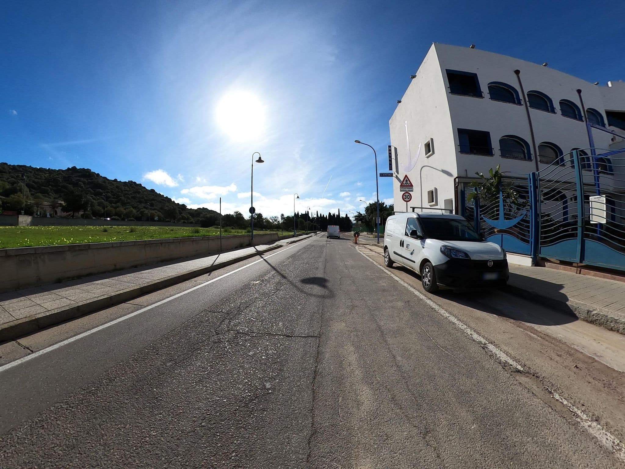 Street view near Hotel Dell'Ancora, Villasimius — © joostjakob (CC BY-SA · Mapillary)