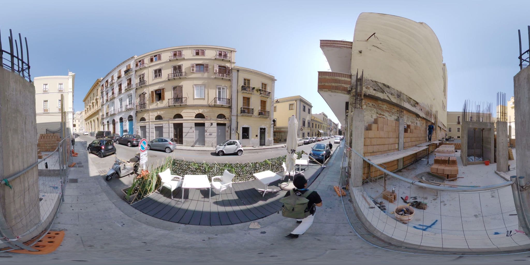 Street view near B&B Nove Cento, Cagliari — © mapconcierge (CC BY-SA · Mapillary)