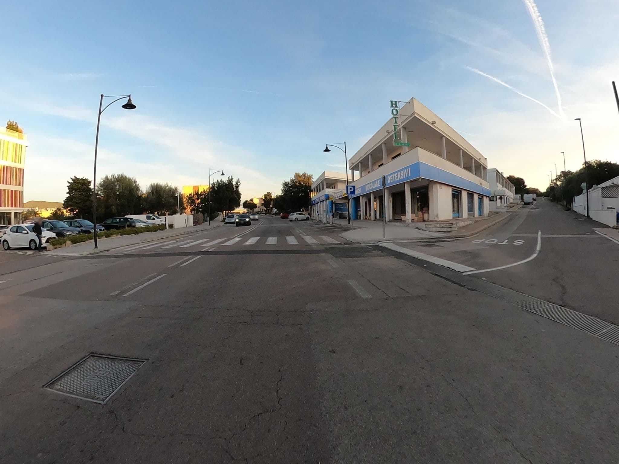 Street view near La Corte Ambrosio Hotel, Olbia — © joostjakob (CC BY-SA · Mapillary)