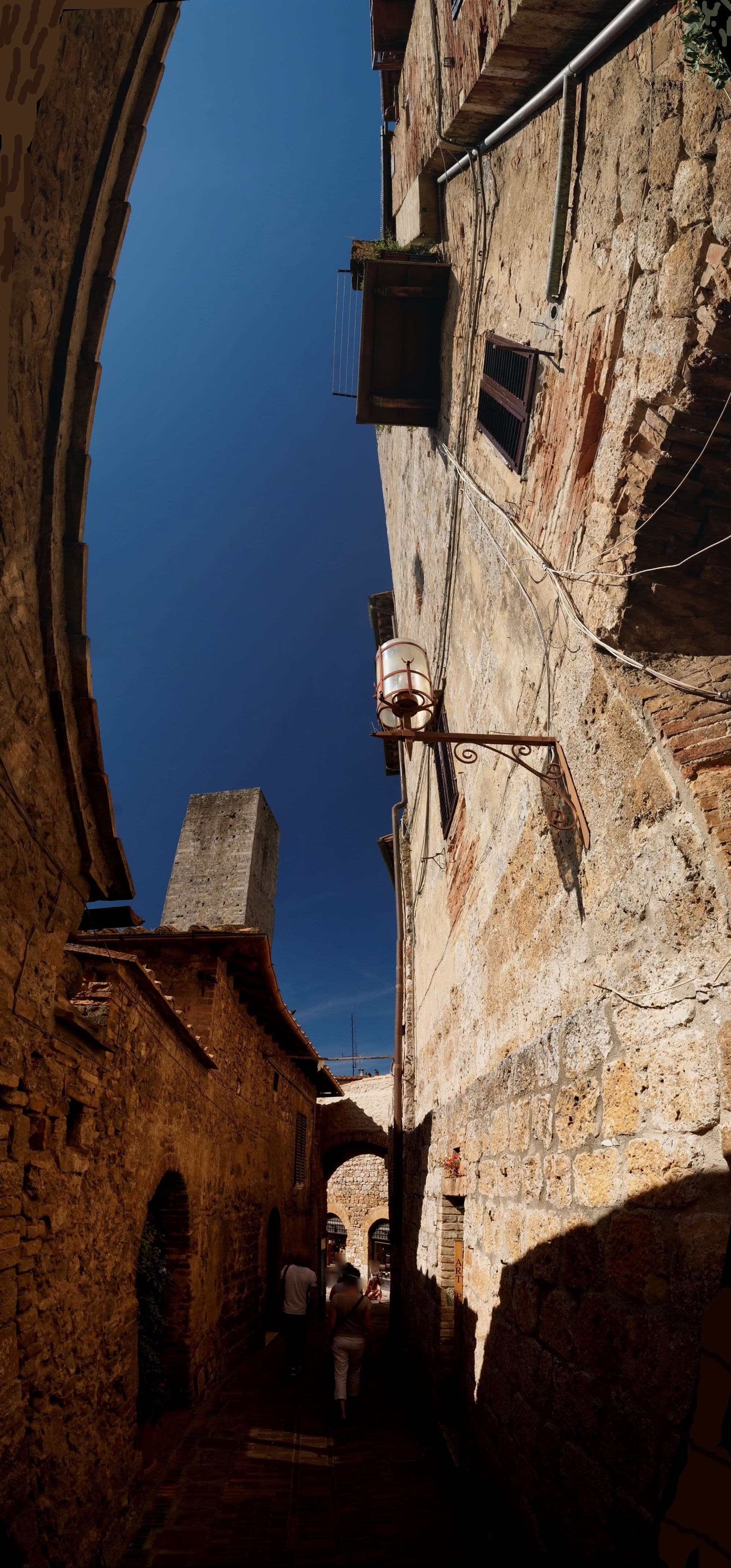 Street view near Artists' Tower, San Gimignano — © txllxt (CC BY-SA · Mapillary)