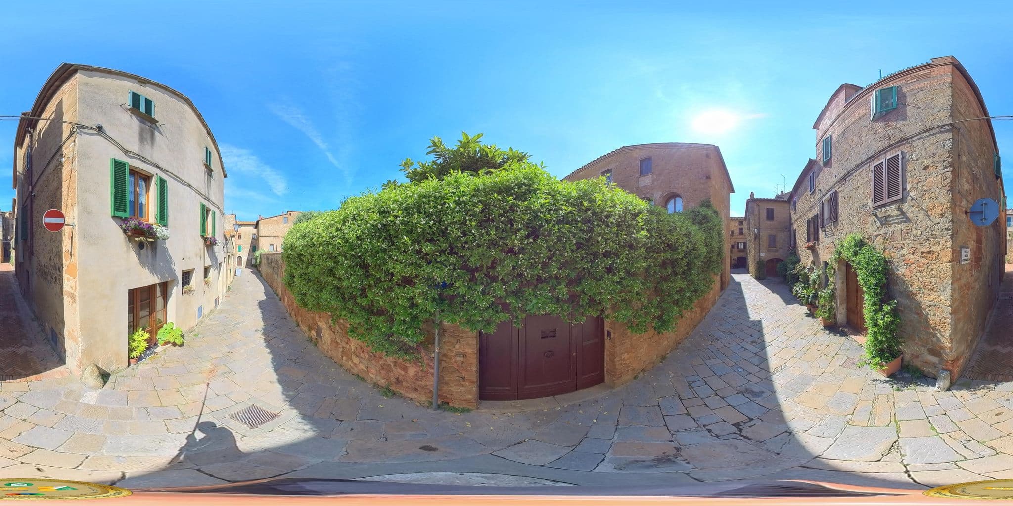 Street view near Casa Olivieri, Pienza — © Ghelfi360 (CC BY-SA · Mapillary)