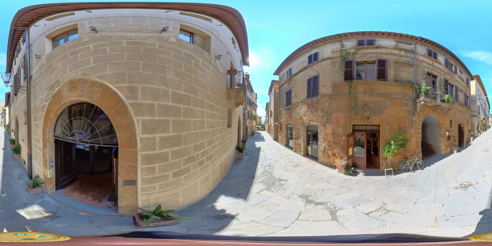 Street view near Affittacamere del Corso, Pienza — © Ghelfi360 (CC BY-SA · Mapillary)