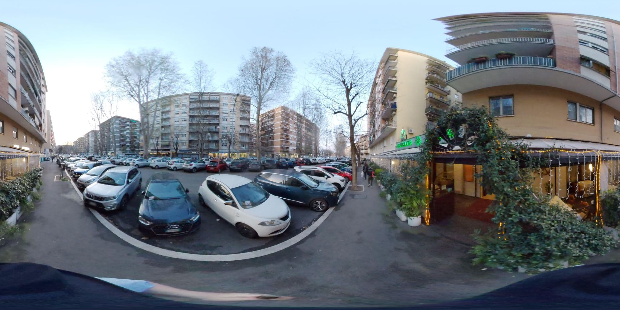 Street view near Residenza Fermi, Testaccio — © stefan-RolfsRom (CC BY-SA · Mapillary)