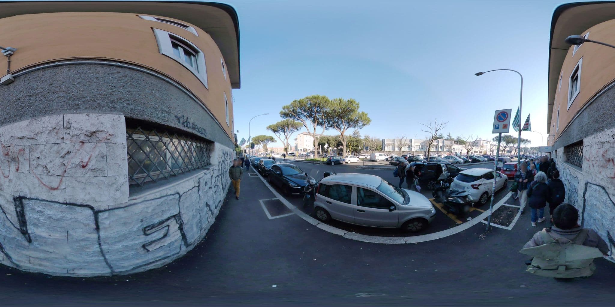 Street view near Hotel Sao Paolo, Testaccio — © mapconcierge (CC BY-SA · Mapillary)