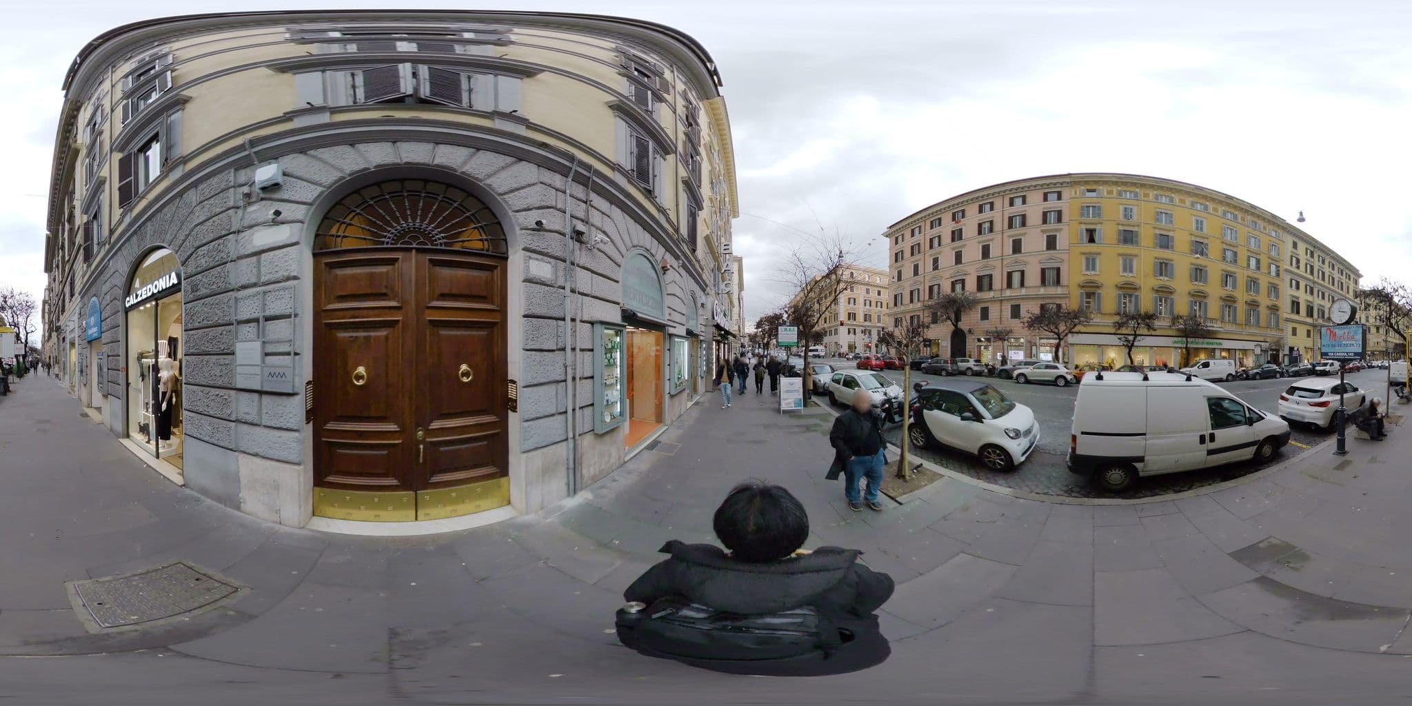 Street view near Hilton Italia SPA, Prati — © akiyoshiii213 (CC BY-SA · Mapillary)