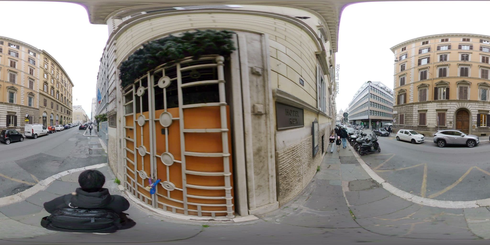 Street view near Hotel Rex Rome, Monti — © akiyoshiii213 (CC BY-SA · Mapillary)