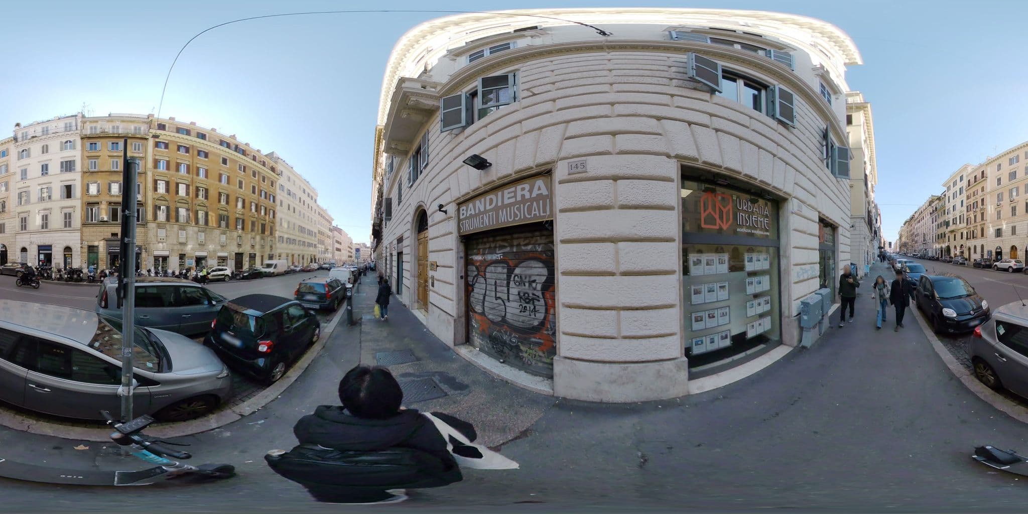 Street view near Casa Pessina, Monti — © akiyoshiii213 (CC BY-SA · Mapillary)