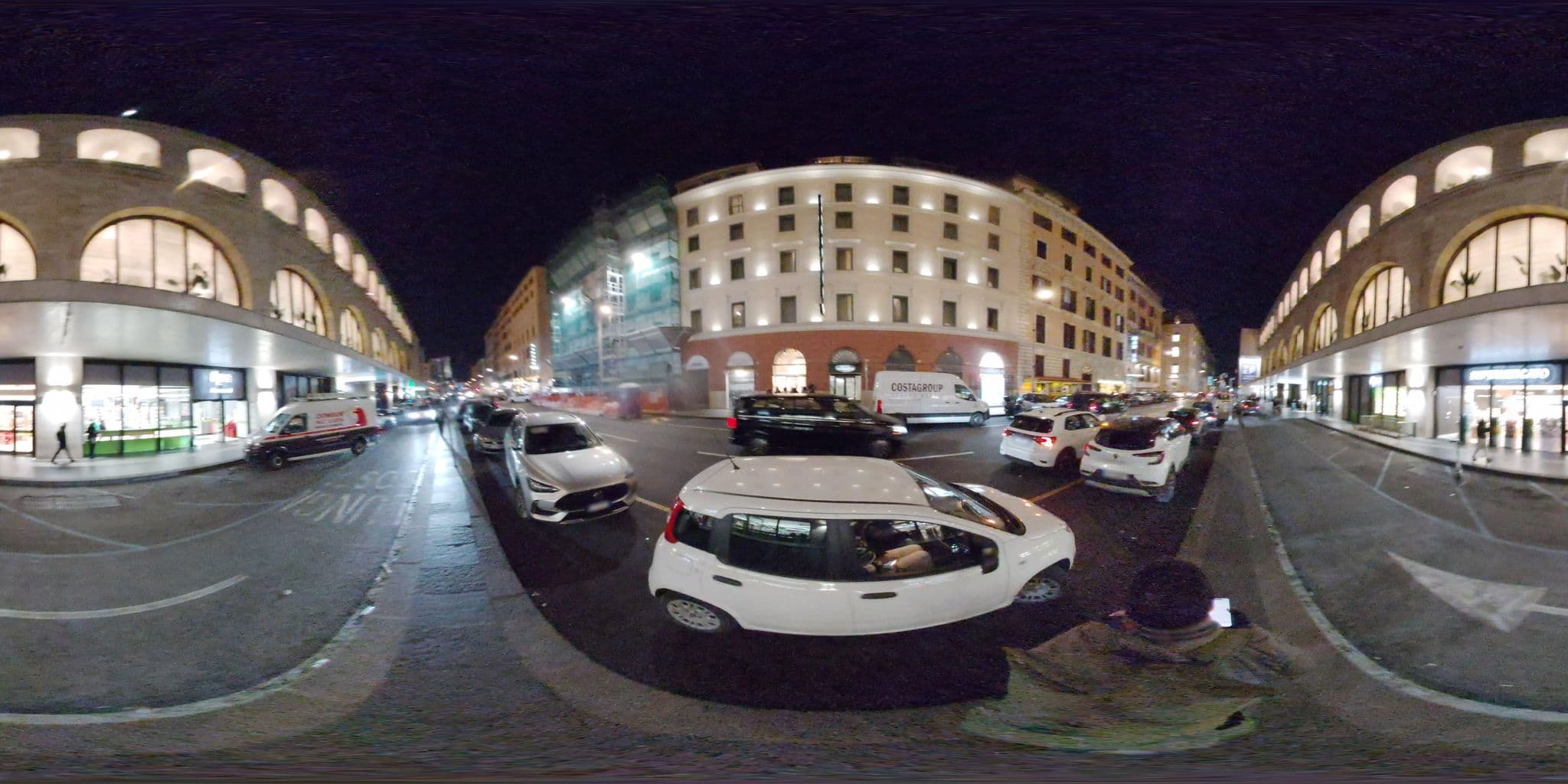 Street view near Roman's Hotel Rome, Castro Pretorio — © mapconcierge (CC BY-SA · Mapillary)