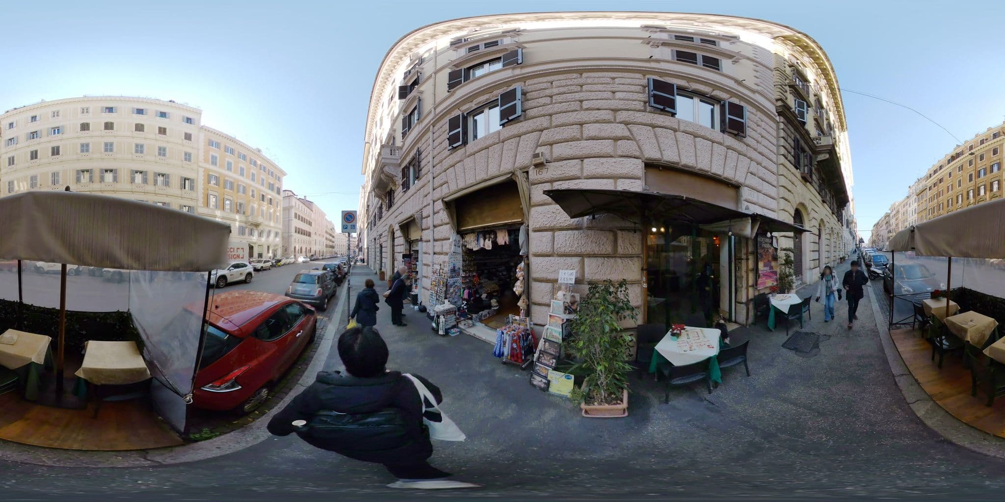 Street view near Hotel Chocolat Inn, Monti — © akiyoshiii213 (CC BY-SA · Mapillary)