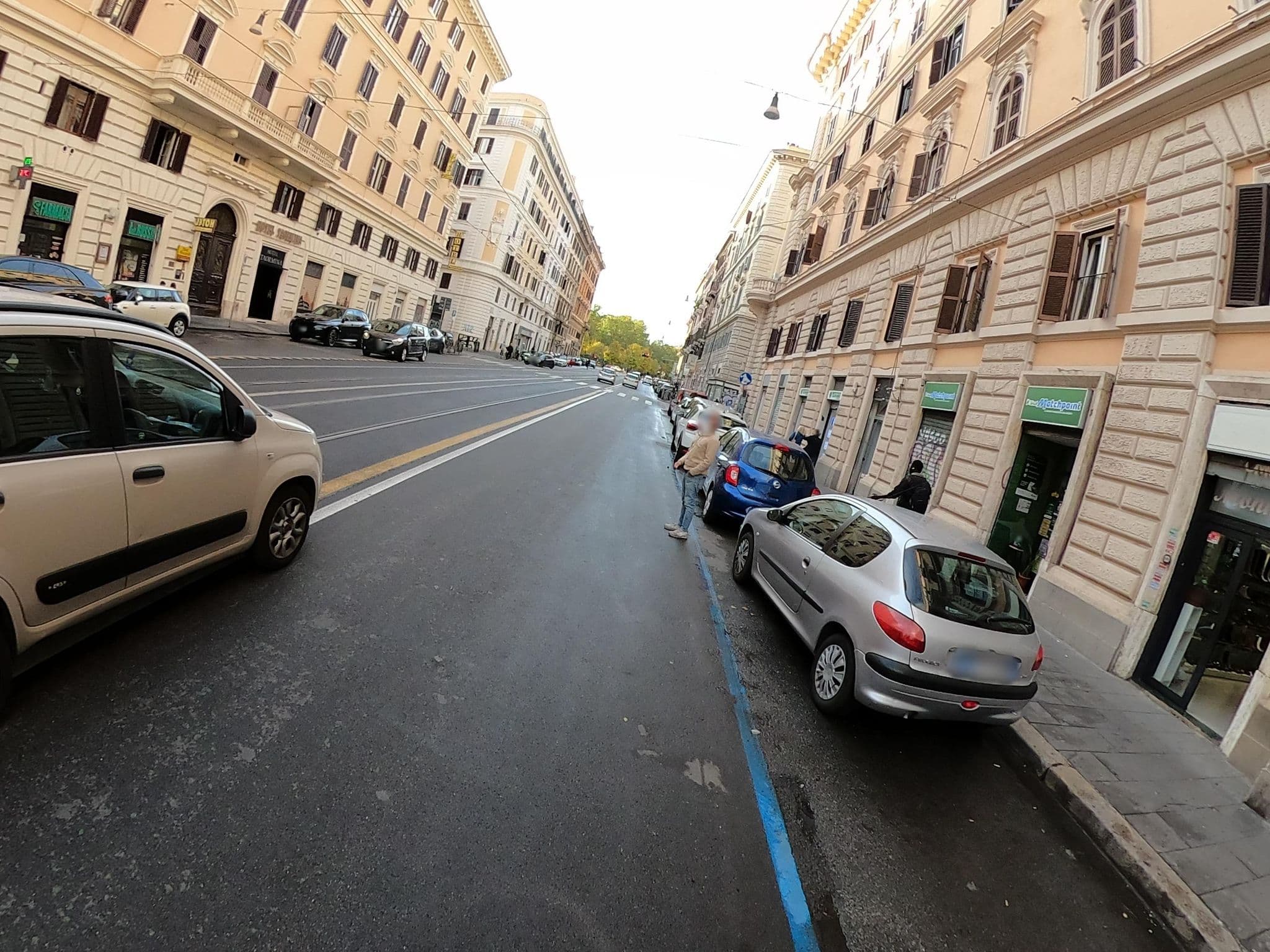Street view near Hostel Fiesta Terrace, Rome — © alesarrett (CC BY-SA · Mapillary)