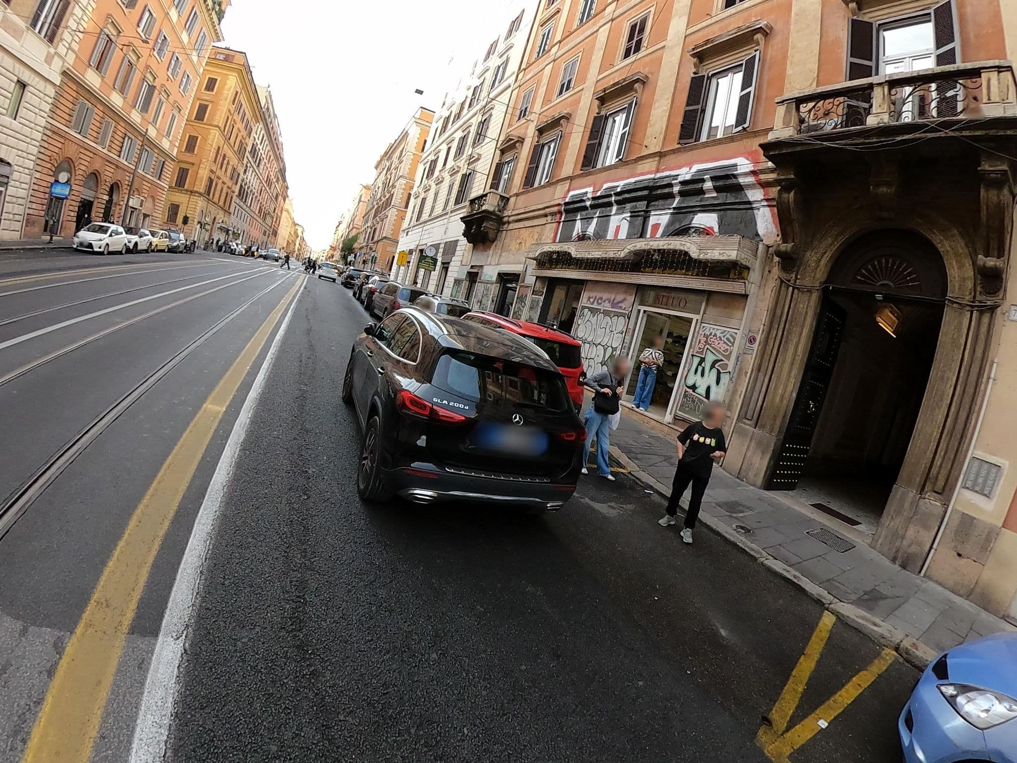 Street view near Domus Napoleone, Monti — © alesarrett (CC BY-SA · Mapillary)
