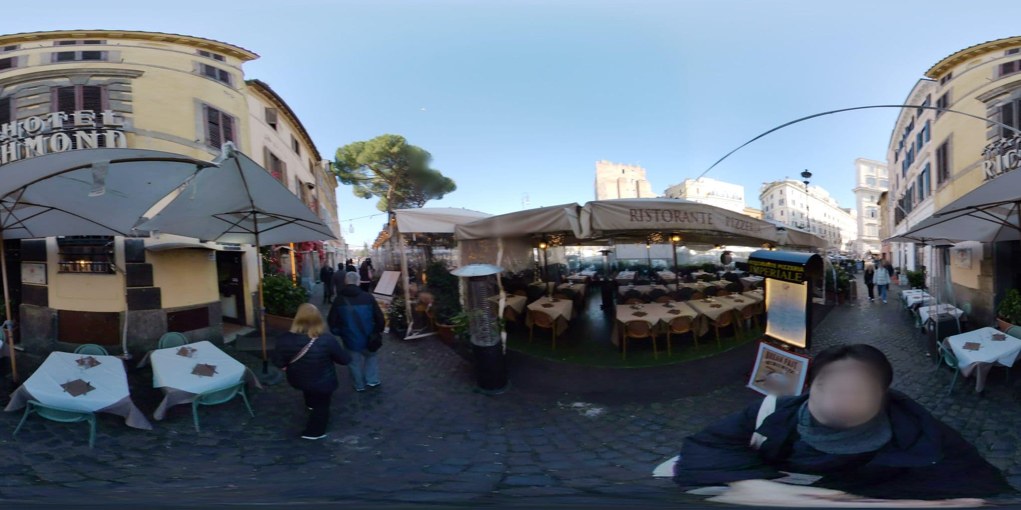 Street view near Hotel de Rome, Pigna — © akiyoshiii213 (CC BY-SA · Mapillary)