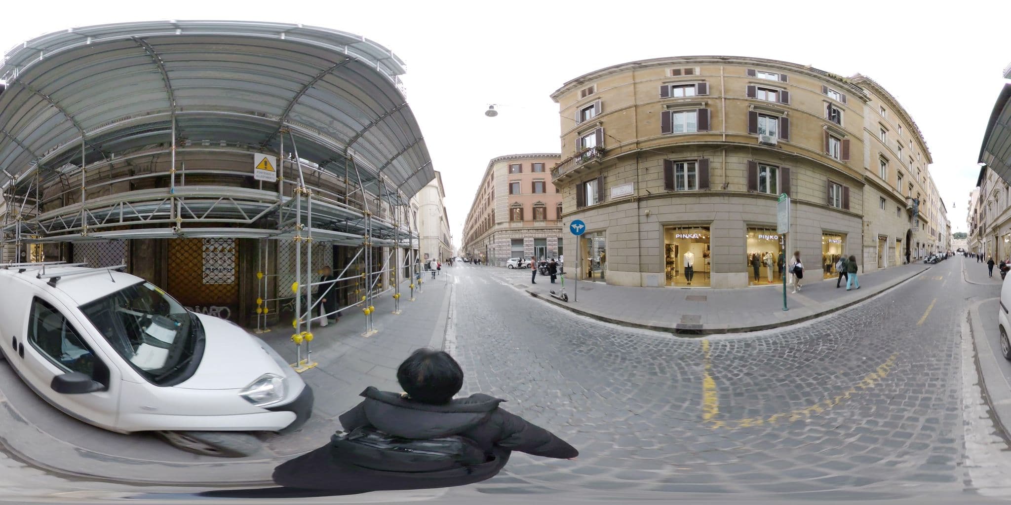 Street view near Casa Howard Guest Houses - Rome & Florence - Rome, Ludovisi — © akiyoshiii213 (CC BY-SA · Mapillary)