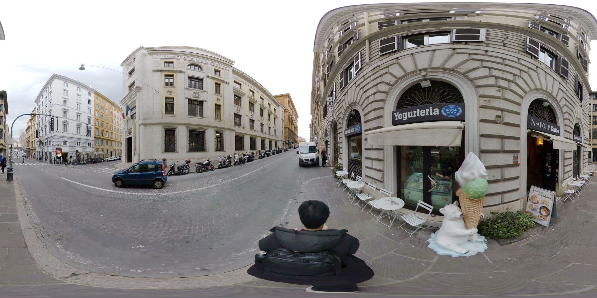 Street view near opera house b&b, Monti — © akiyoshiii213 (CC BY-SA · Mapillary)