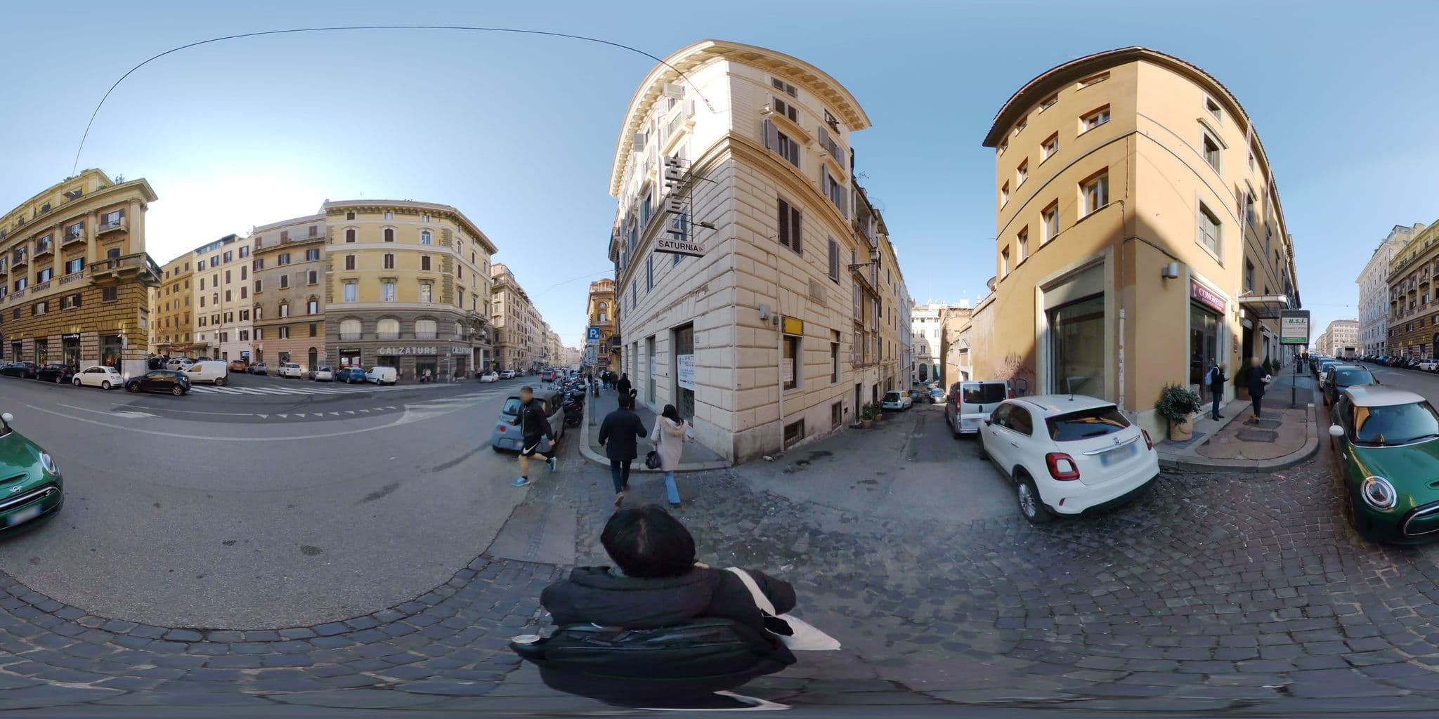 Street view near Rose Santamaria Hostel, Monti — © akiyoshiii213 (CC BY-SA · Mapillary)