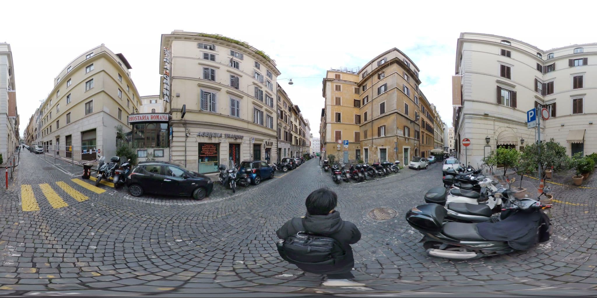 Street view near Hotel Azzurra, Ludovisi — © akiyoshiii213 (CC BY-SA · Mapillary)