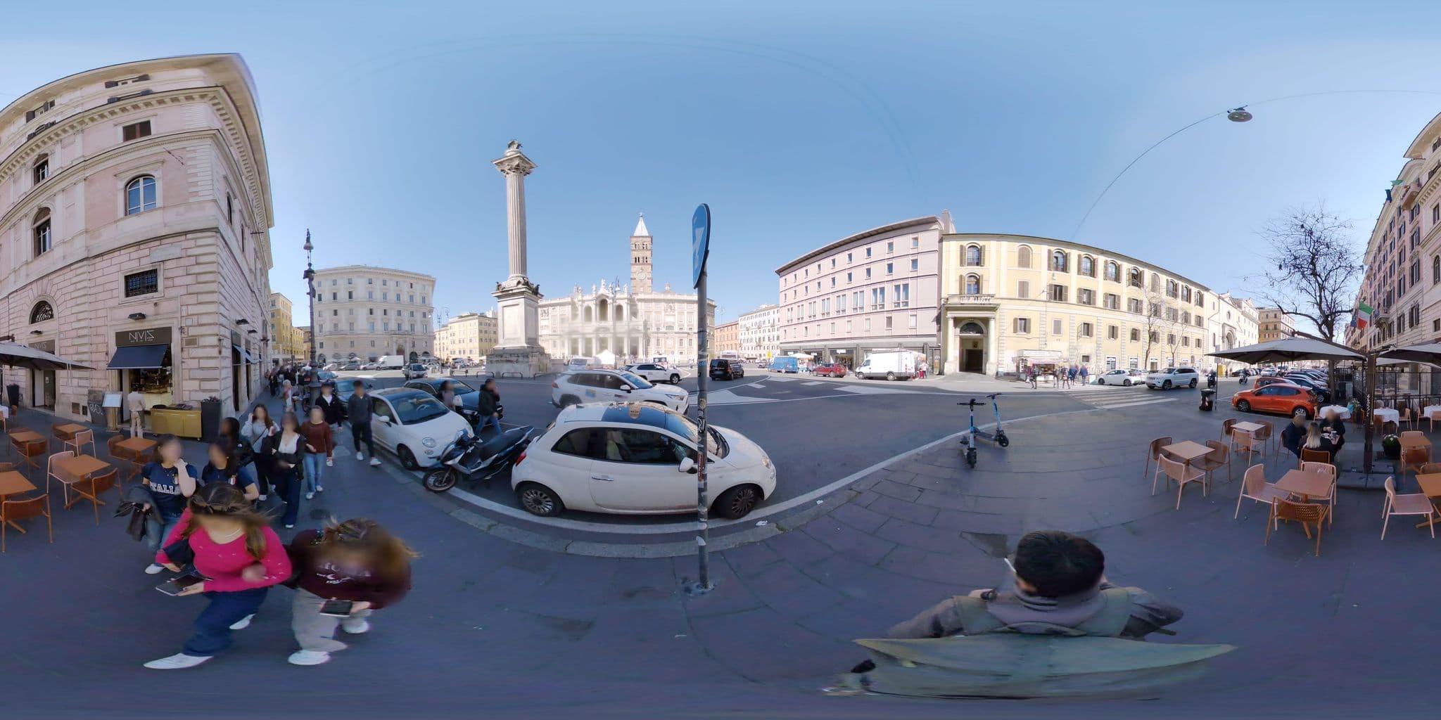 Street view near Mecenate Palace Hotel, Monti — © mapconcierge (CC BY-SA · Mapillary)