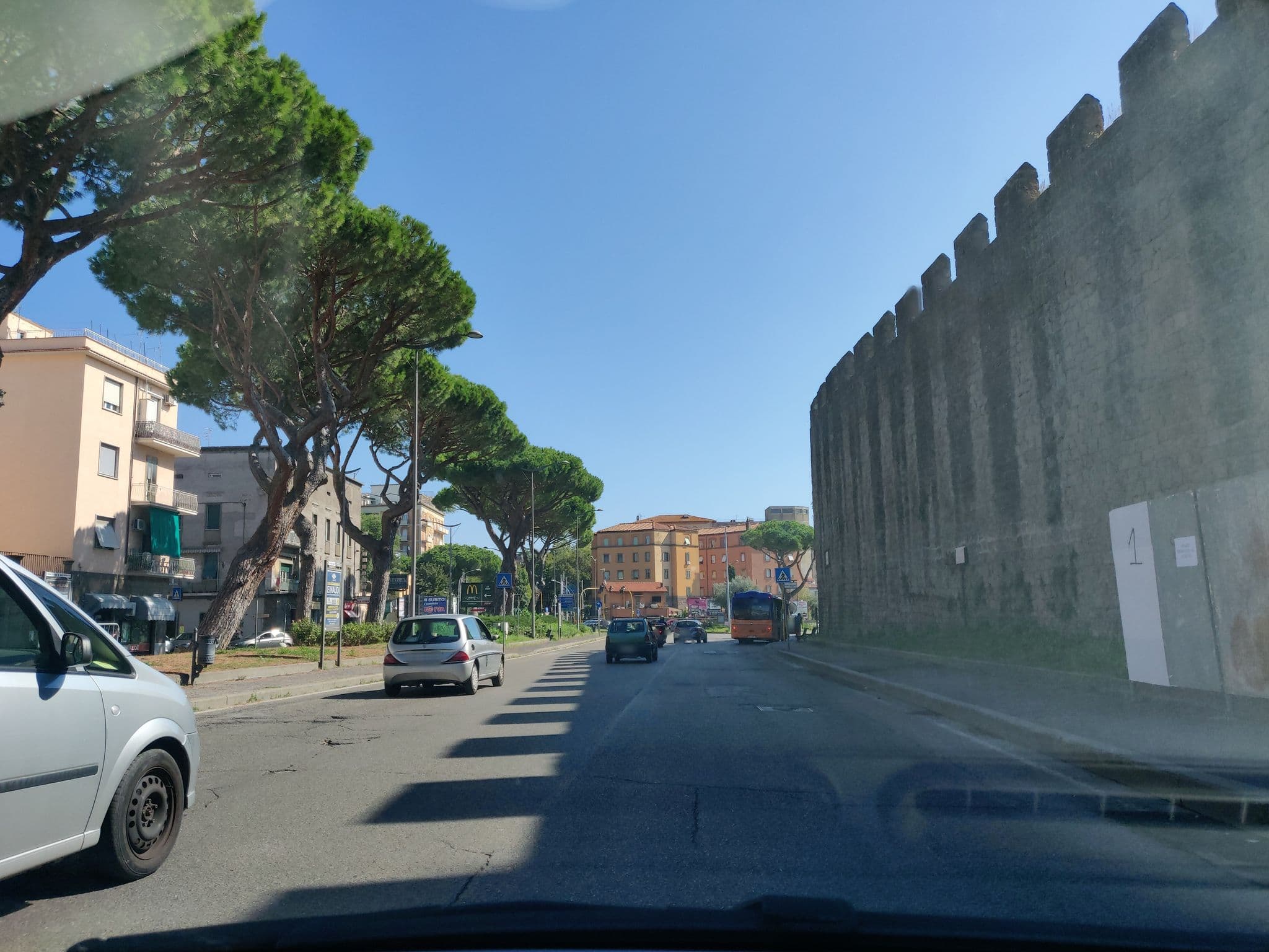 Street view near Hotel Nibbio, Viterbo — © panbauletto (CC BY-SA · Mapillary)