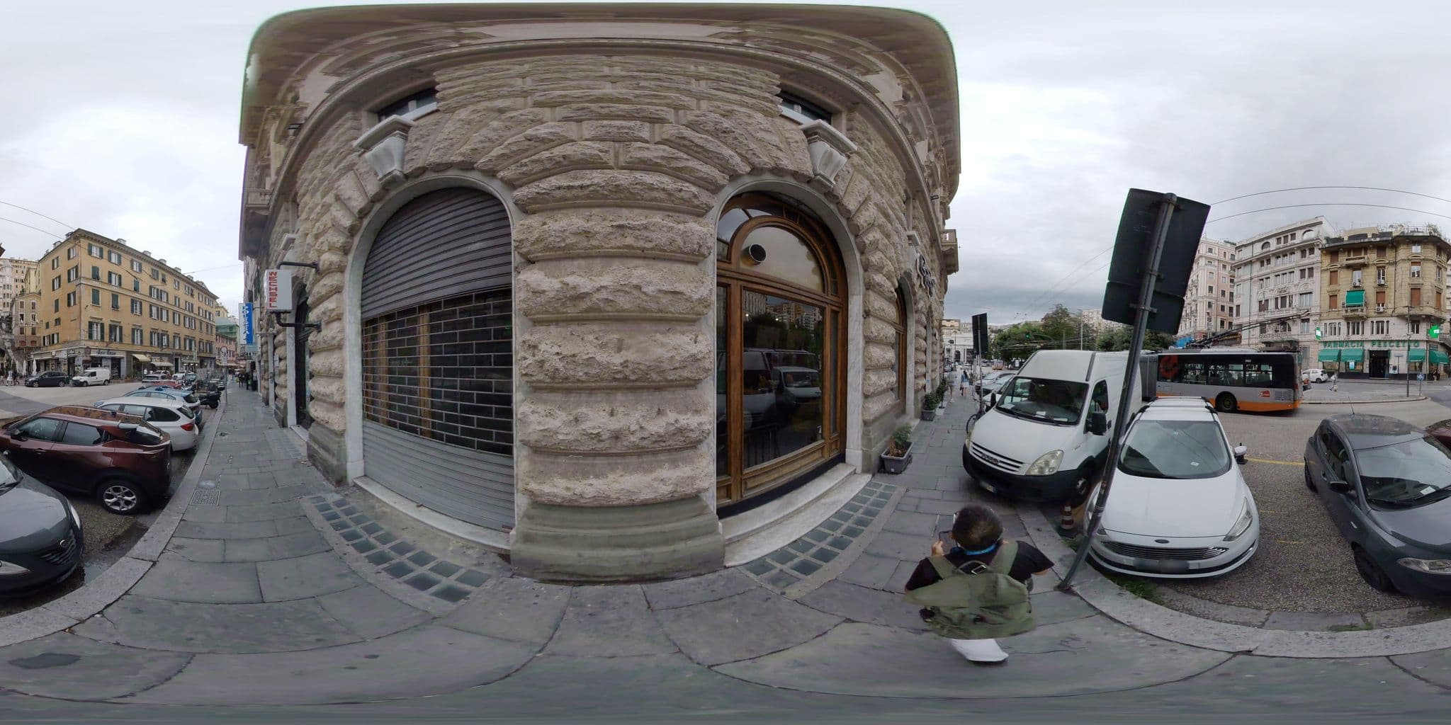 Street view near Alberto Aquaverde, Genoa — © mapconcierge (CC BY-SA · Mapillary)
