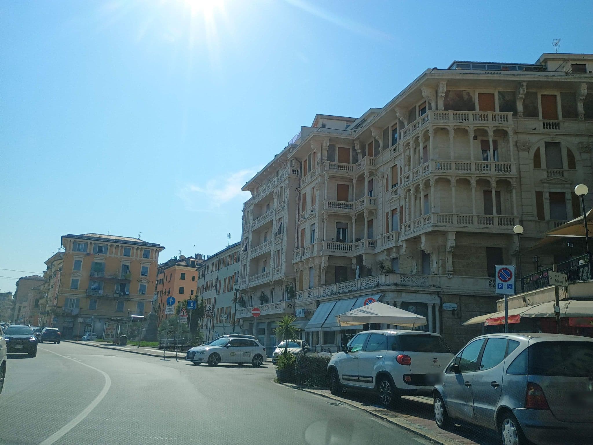 Street view near Grand Hotel Mediterranee, Mele — © thetornado76 (CC BY-SA · Mapillary)