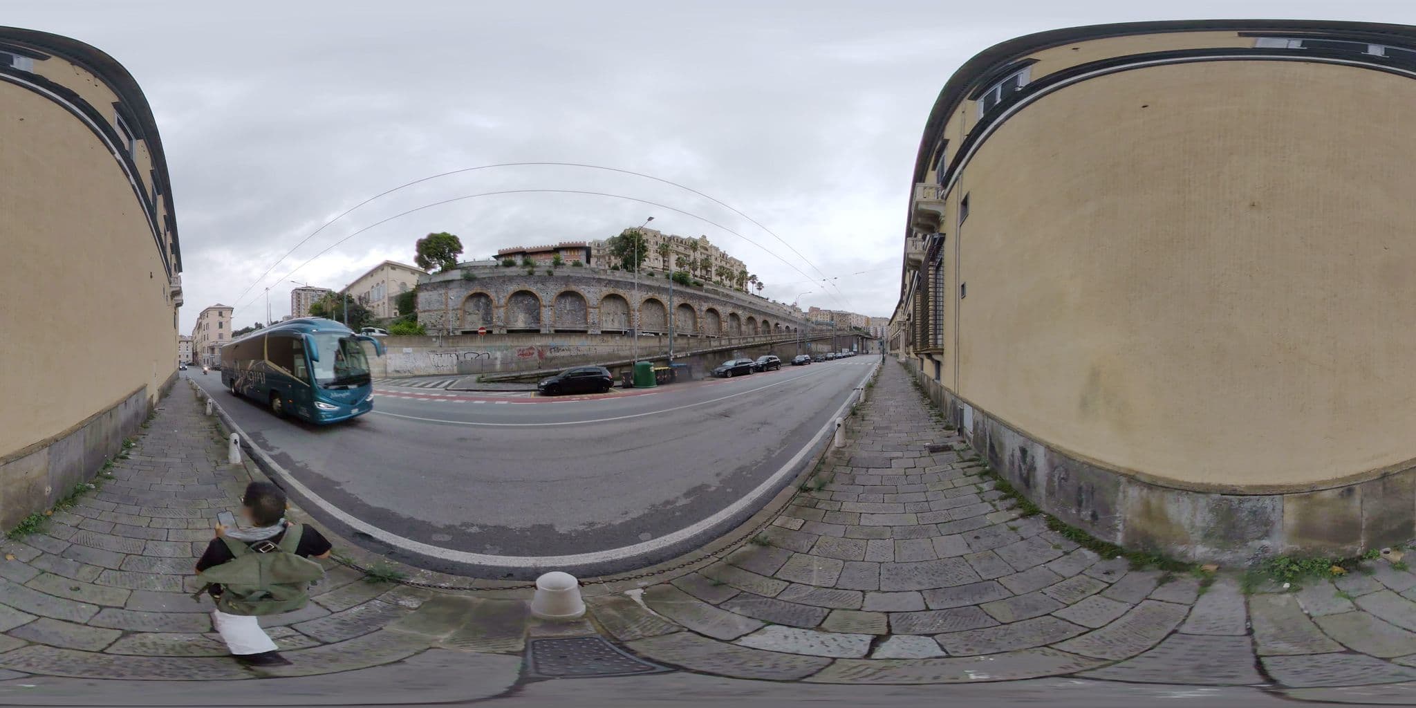 Street view near B&B Domitilla, Genoa — © mapconcierge (CC BY-SA · Mapillary)