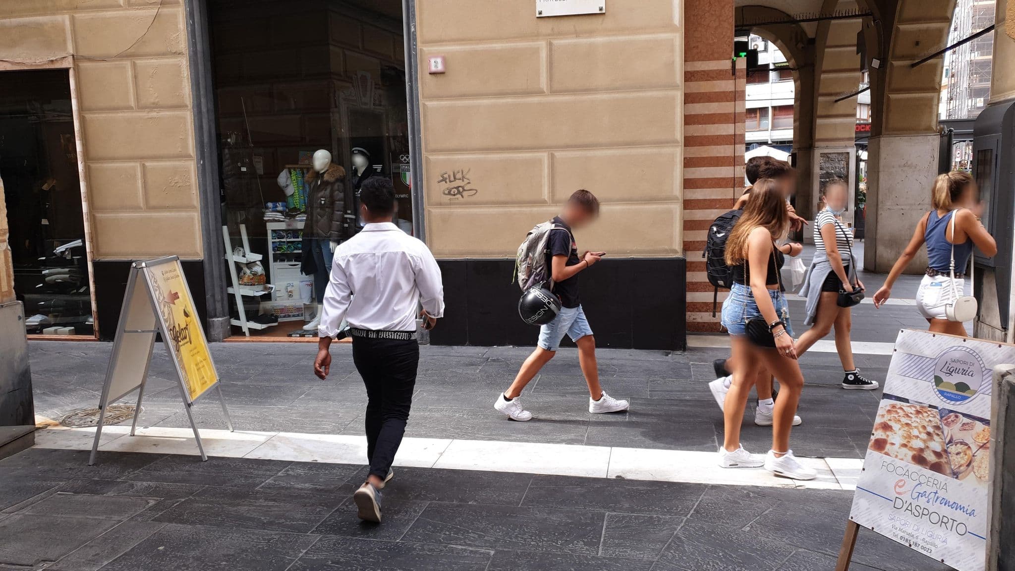 Street view near Cairoli Home, Rapallo — © jopparn (CC BY-SA · Mapillary)