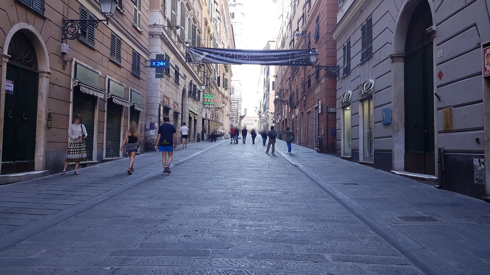 Street view near Casa Silvia, Genoa — © ale_zena_it (CC BY-SA · Mapillary)