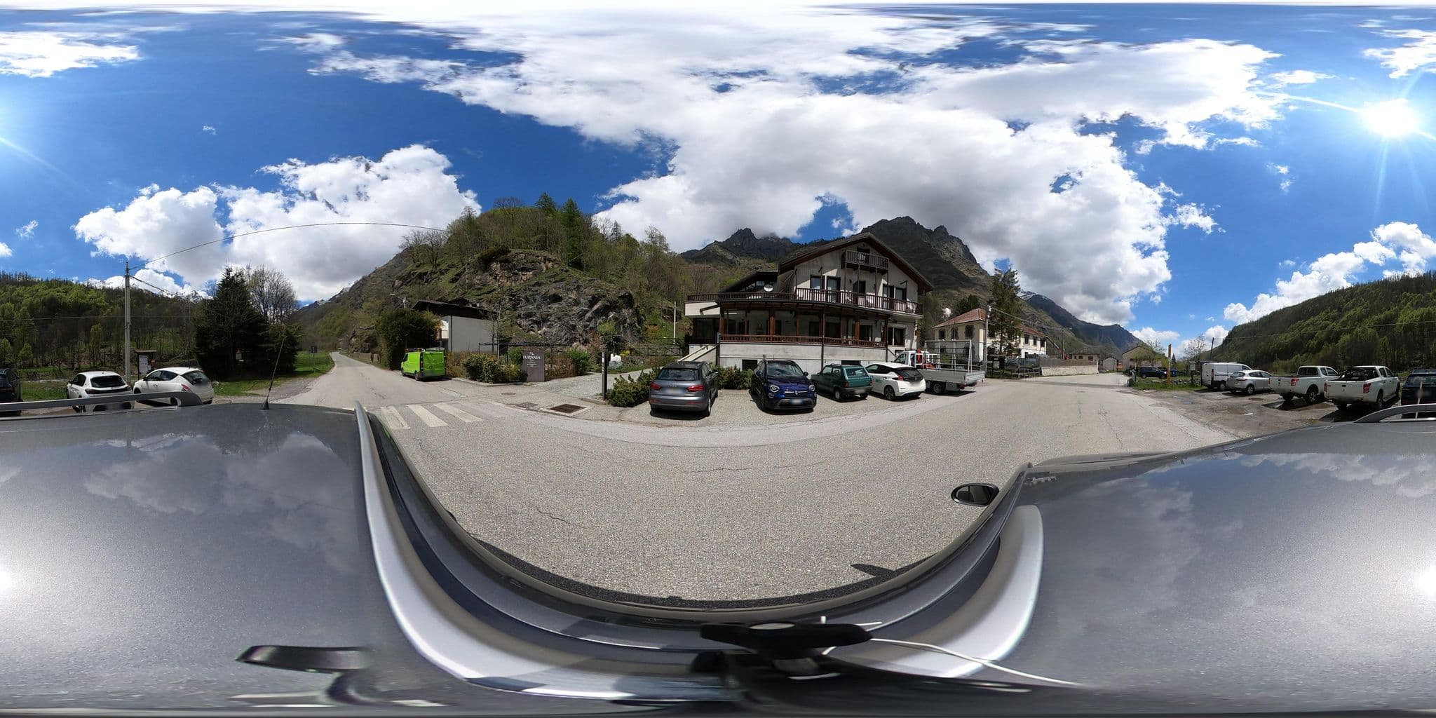 Street view near Albergo Furnasa***, Bruzolo — © canfe (CC BY-SA · Mapillary)