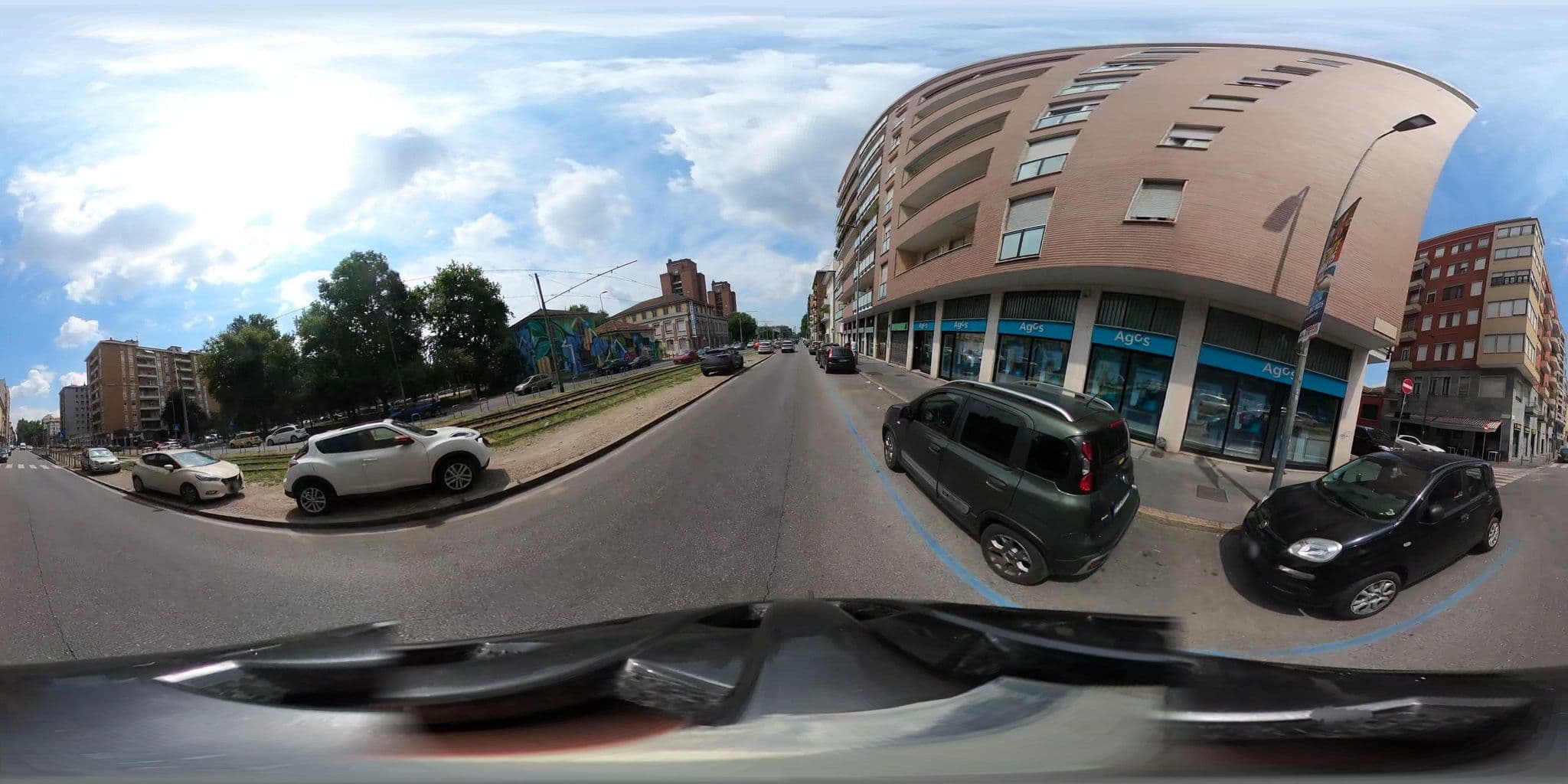 Street view near Bright House in Milan, Corsico — © jacopofar (CC BY-SA · Mapillary)