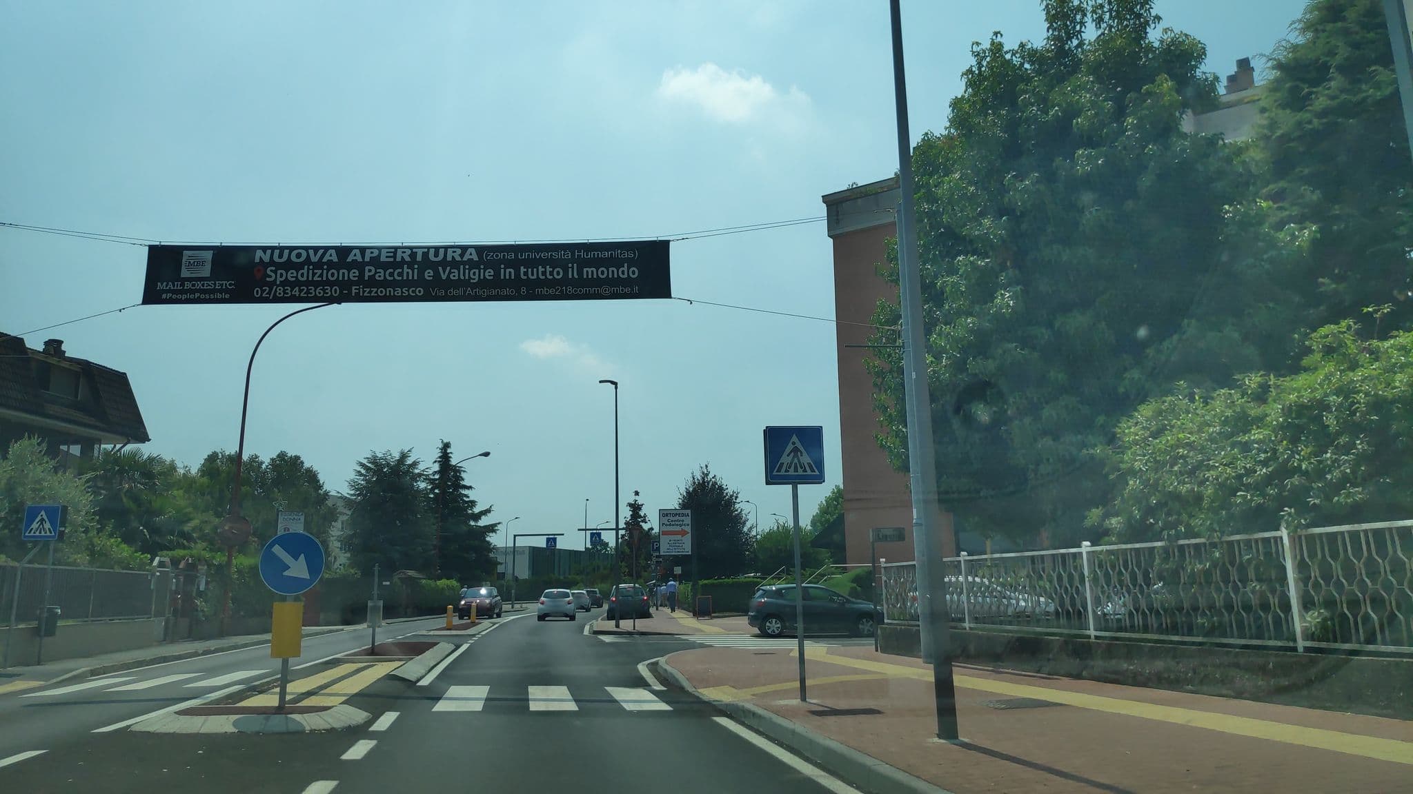 Street view near Domus Florio - Humanitas Rozzano, Rozzano — © marcuscalabresus (CC BY-SA · Mapillary)