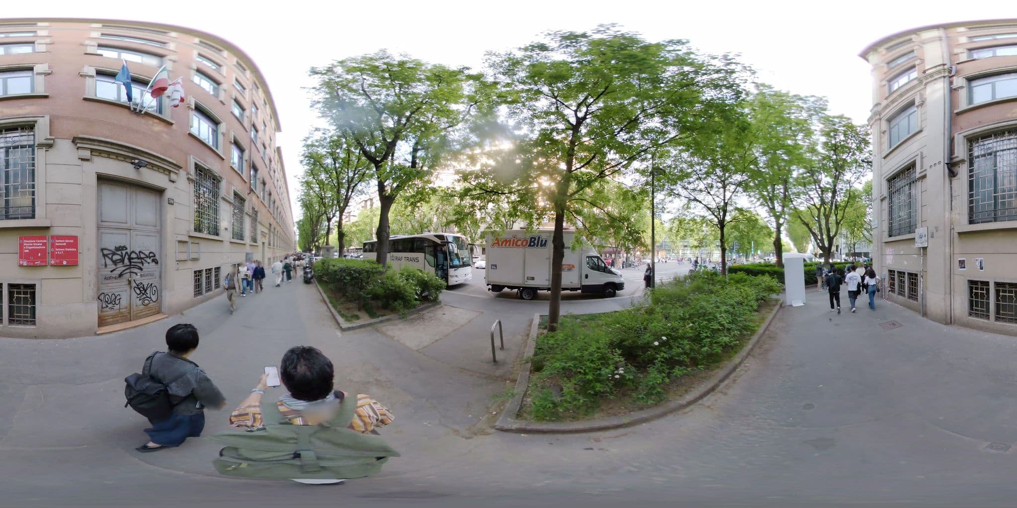 Street view near Casa Base, Milan — © mapconcierge (CC BY-SA · Mapillary)
