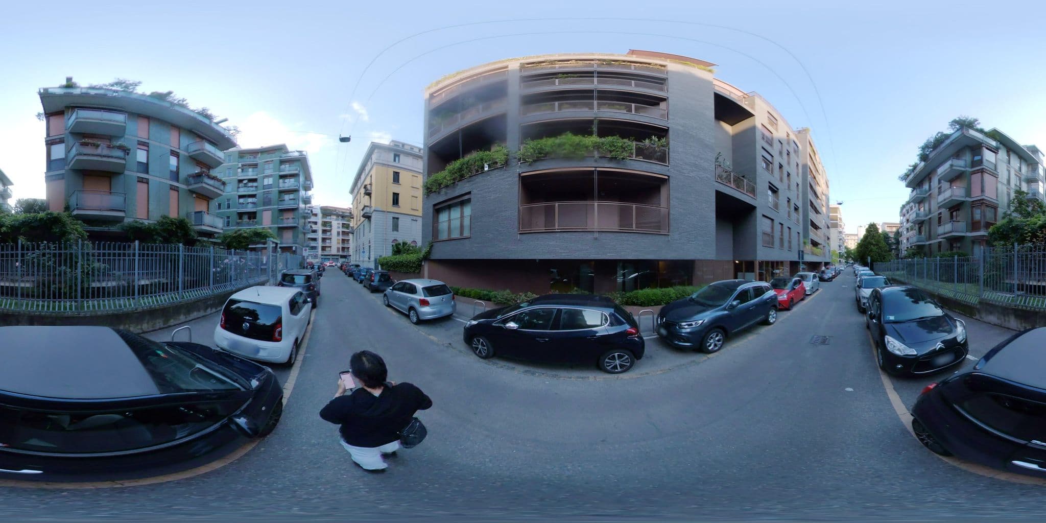 Street view near Leaf apartments - Montecatini, Milan — © mapconcierge (CC BY-SA · Mapillary)
