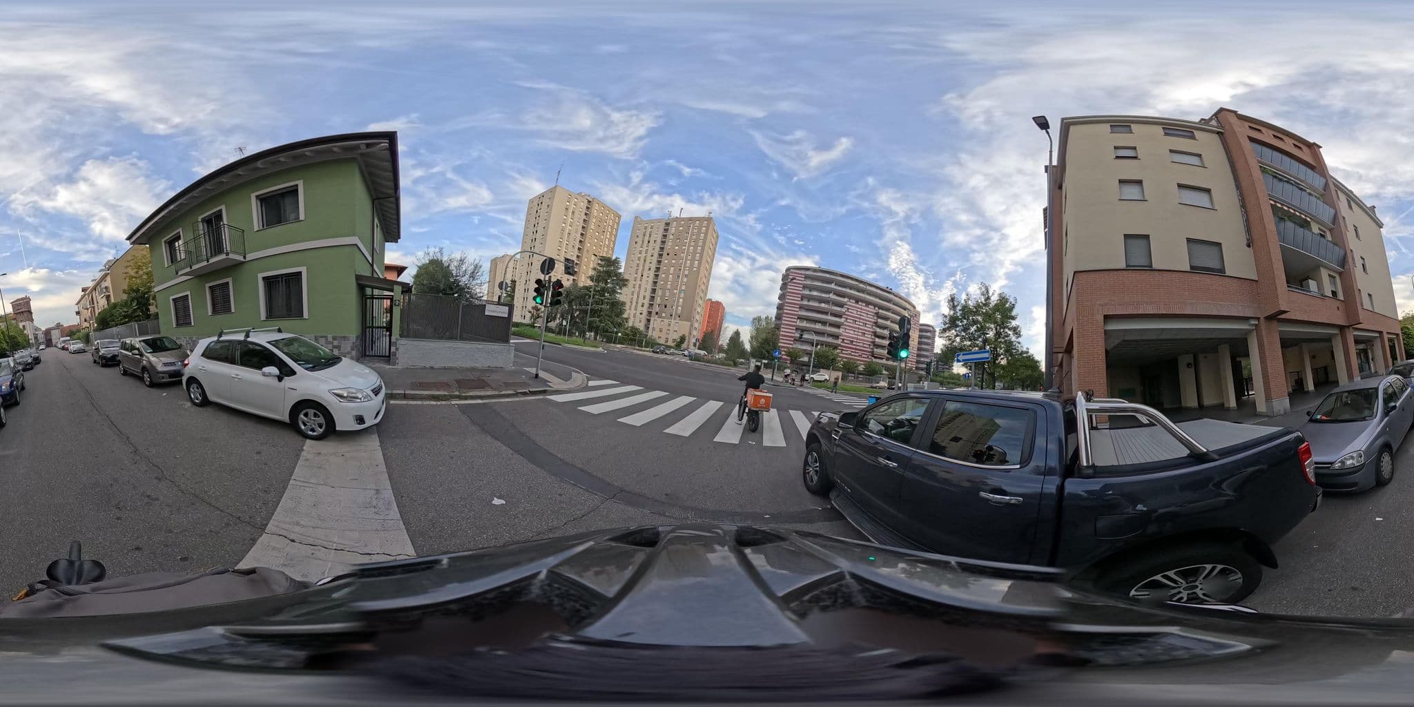 Street view near Da Renata, Bresso — © jacopofar (CC BY-SA · Mapillary)