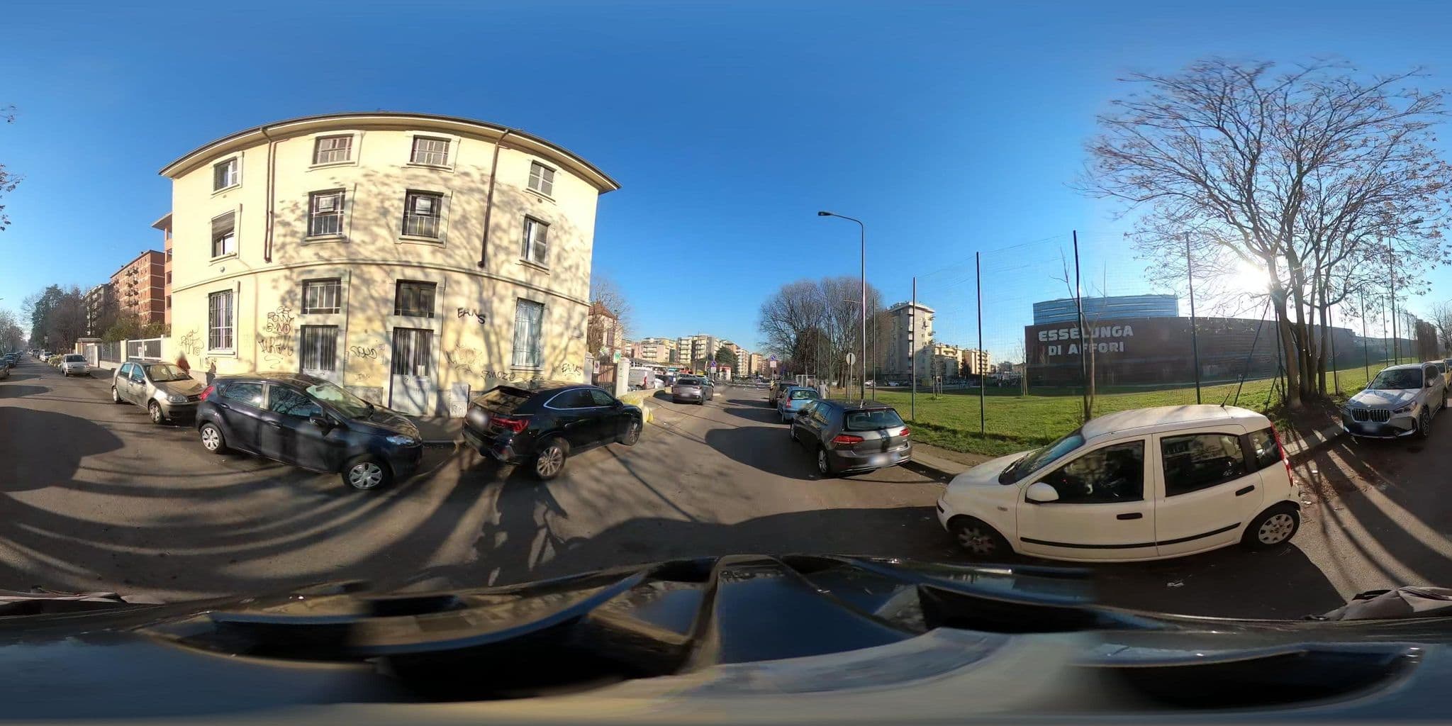 Street view near Alessia's Flat- Affori 3, Quarto Oggiaro — © jacopofar (CC BY-SA · Mapillary)