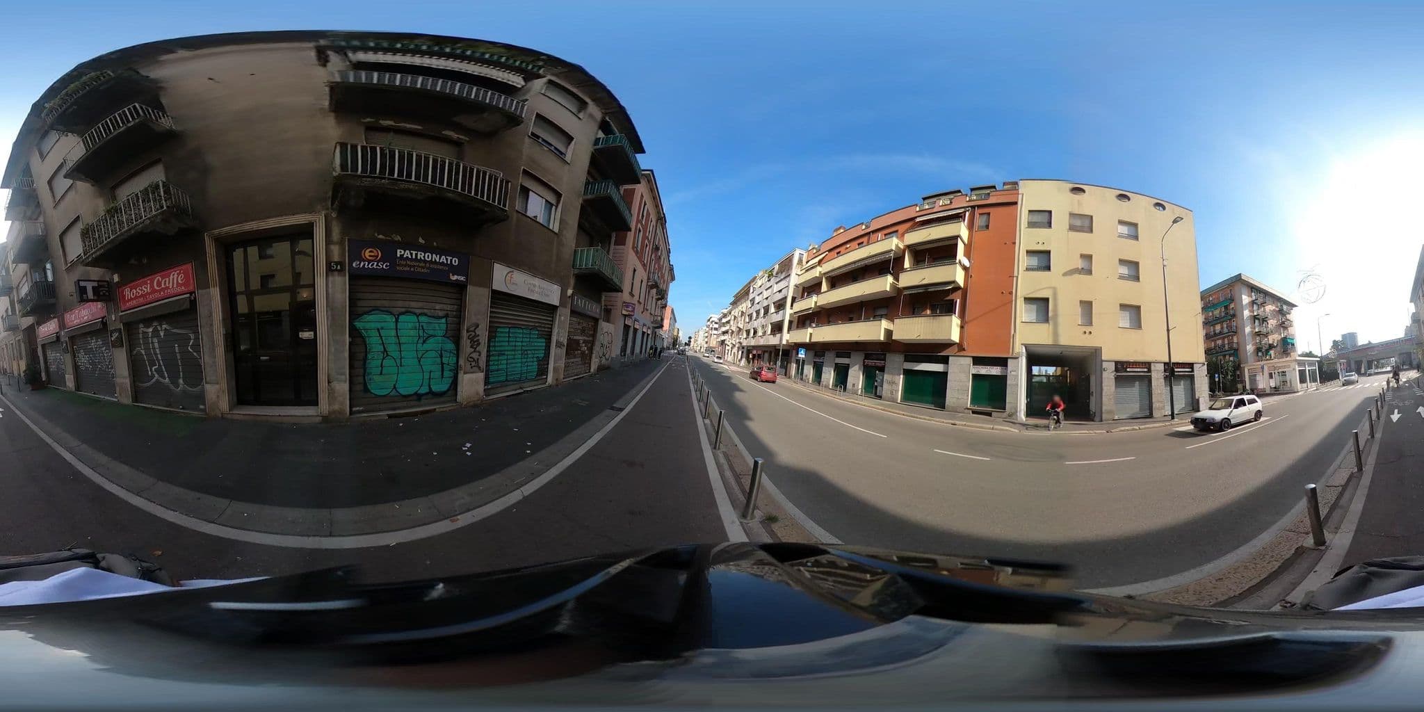 Street view near Inna Best House, Quarto Oggiaro — © jacopofar (CC BY-SA · Mapillary)