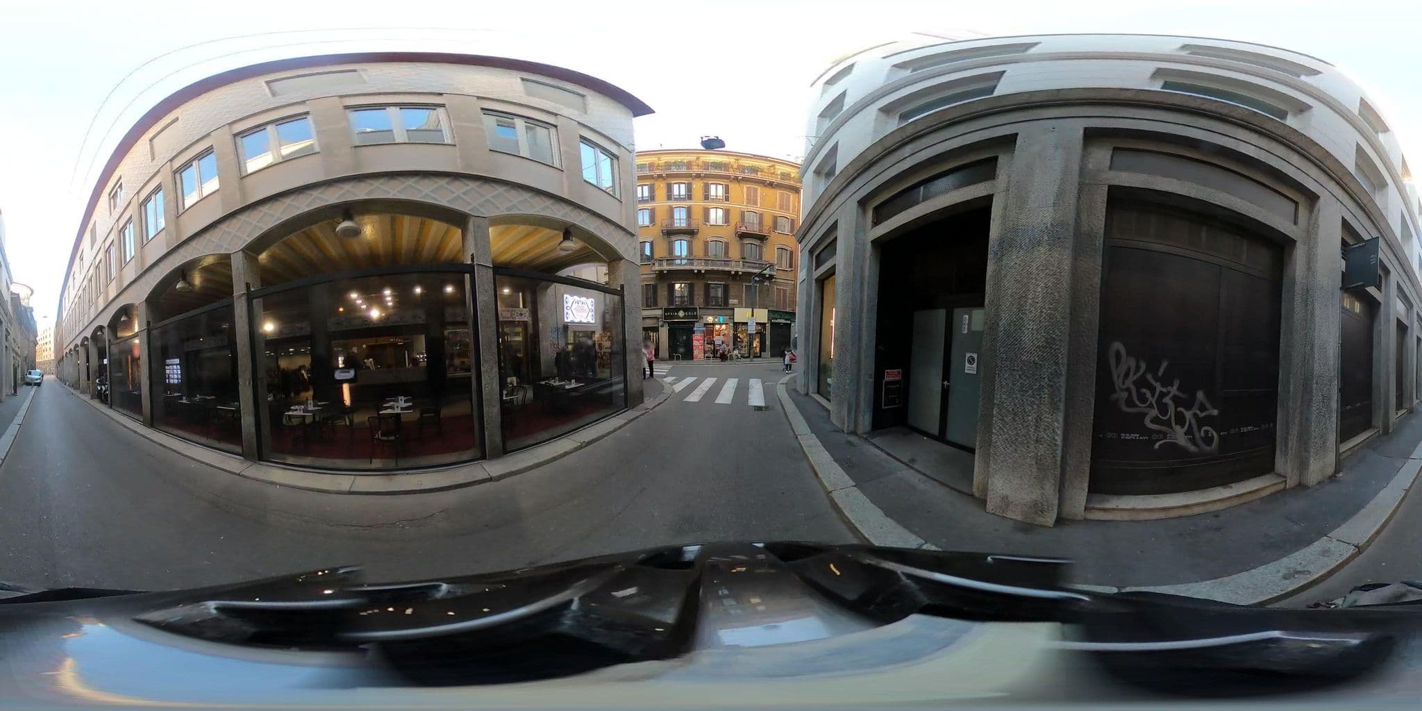 Street view near Wooliweiss SRL, Milan — © jacopofar (CC BY-SA · Mapillary)