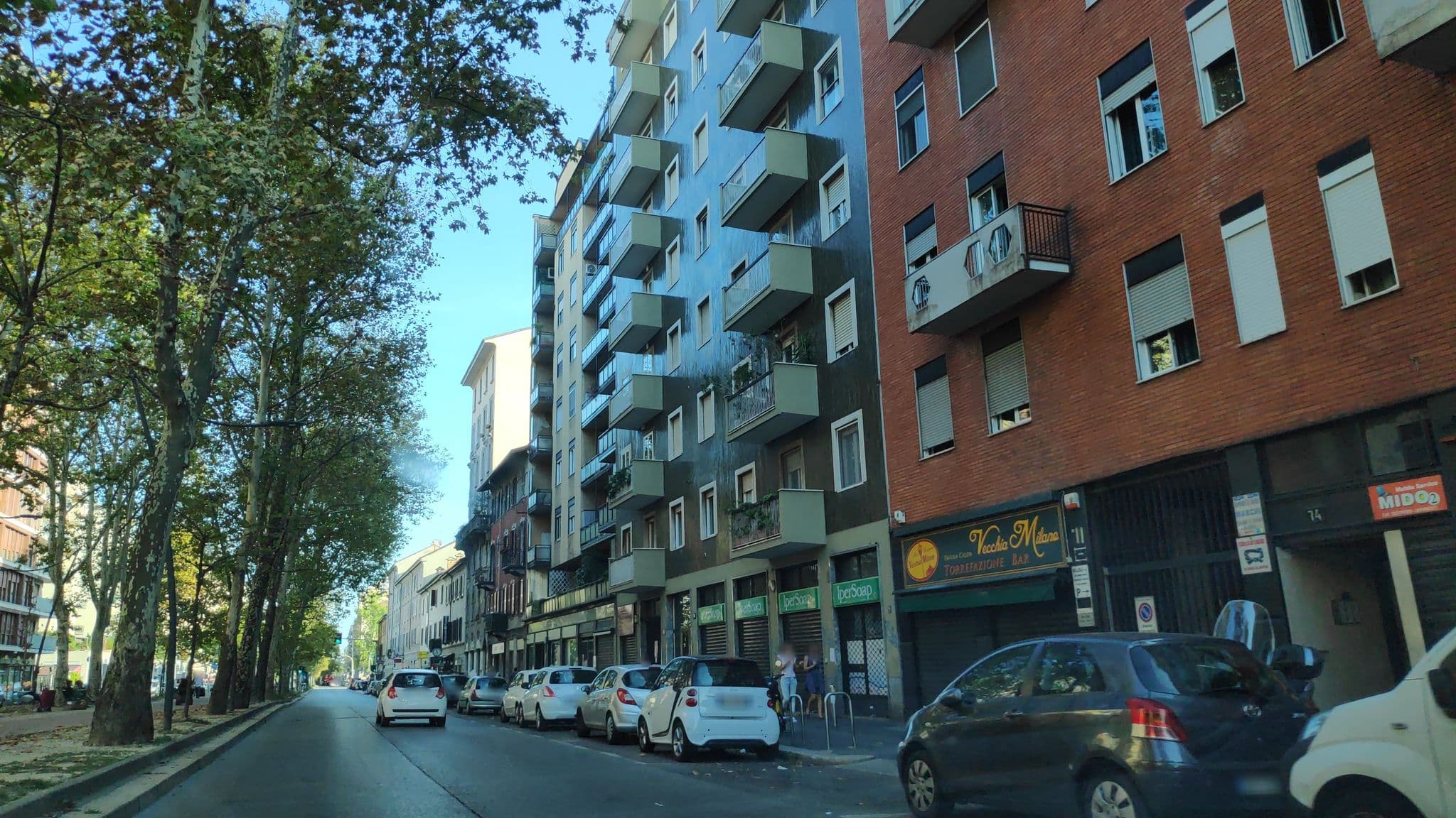 Street view near Hotel Del Sud SAS di Nicodemo A. & C., Milan — © marcuscalabresus (CC BY-SA · Mapillary)