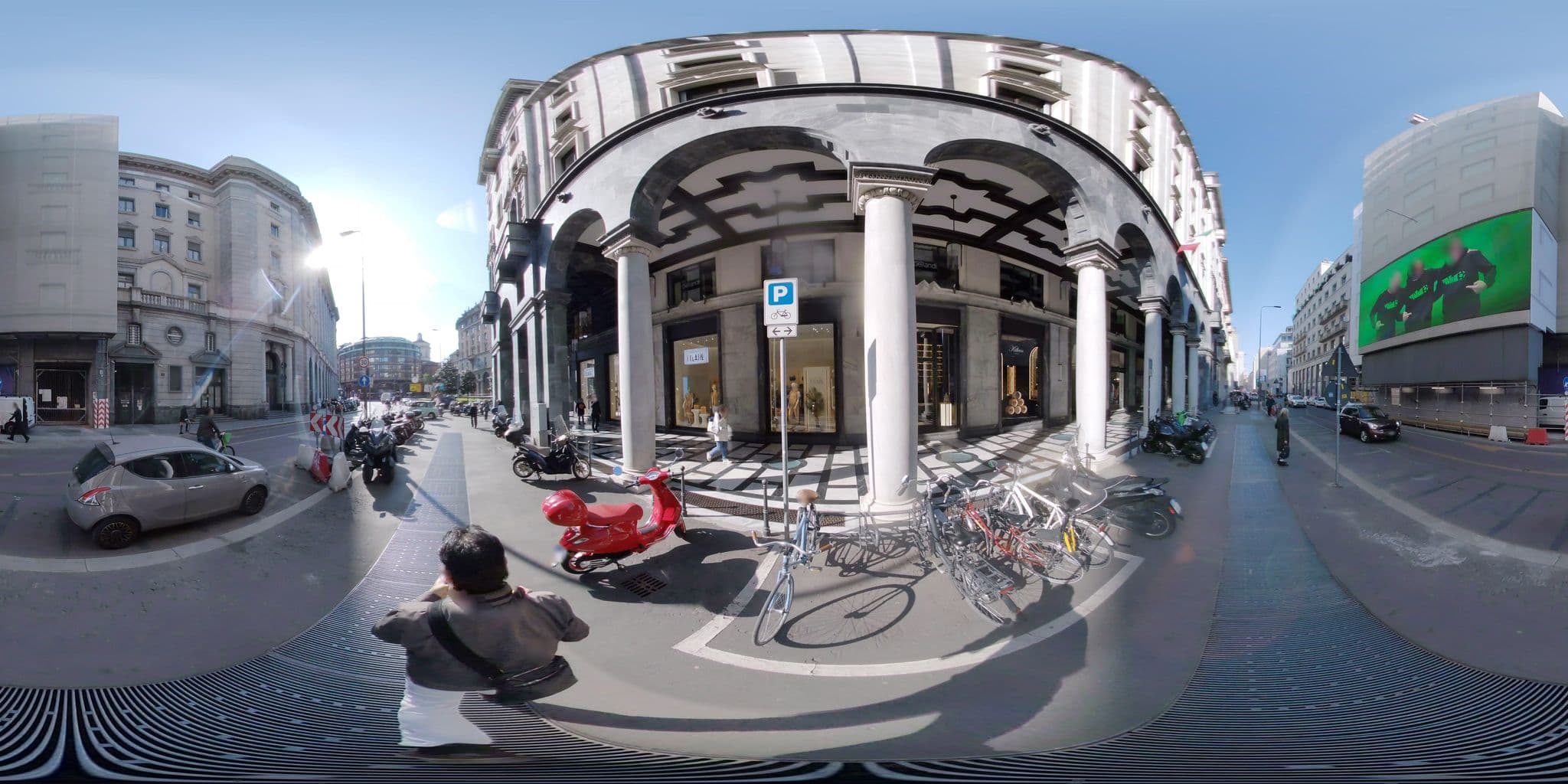 Street view near Boscolo Spa, Milan — © mapconcierge (CC BY-SA · Mapillary)