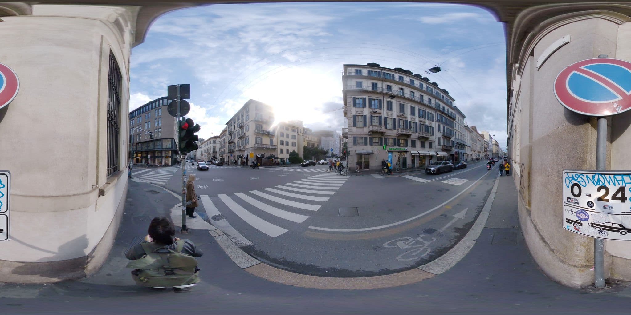 Street view near Portaclè Suites, Milan — © mapconcierge (CC BY-SA · Mapillary)