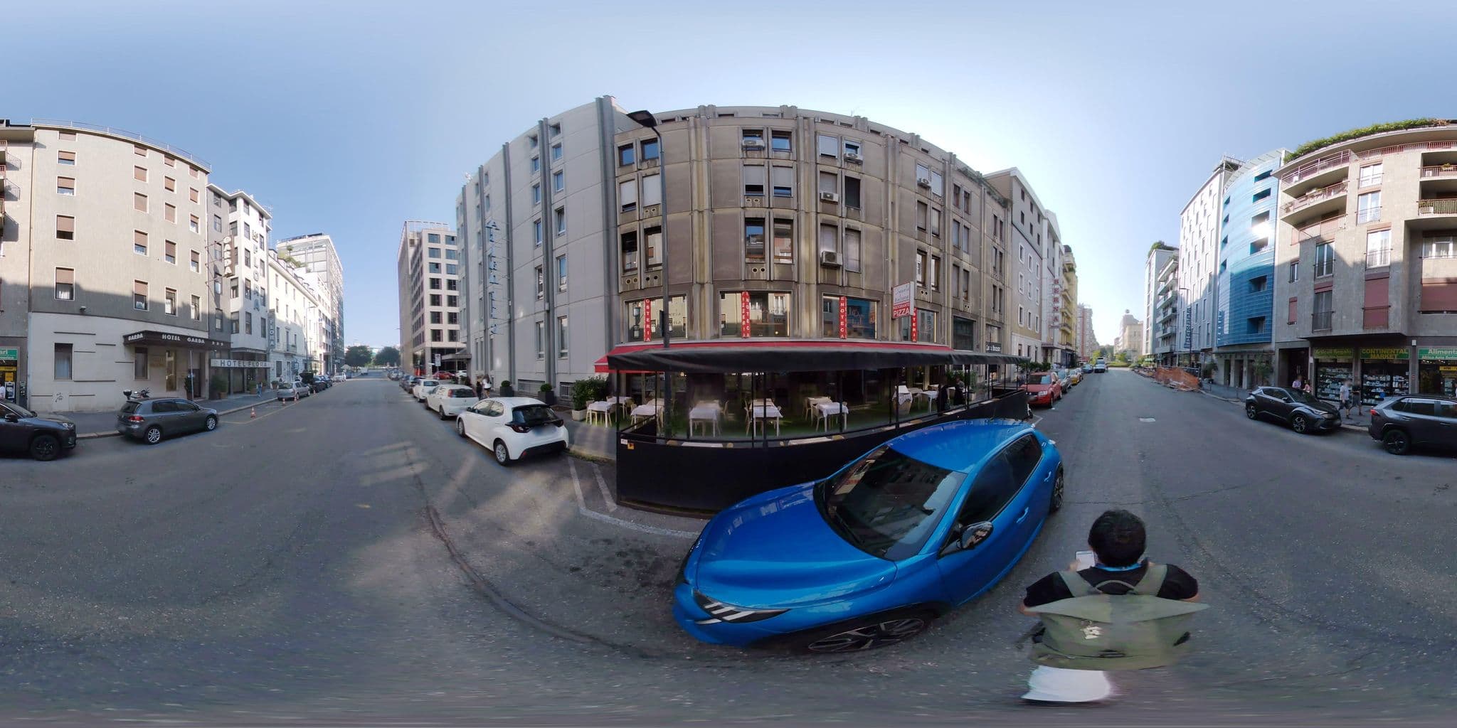 Street view near Flora Hotel Milan, Brera — © mapconcierge (CC BY-SA · Mapillary)