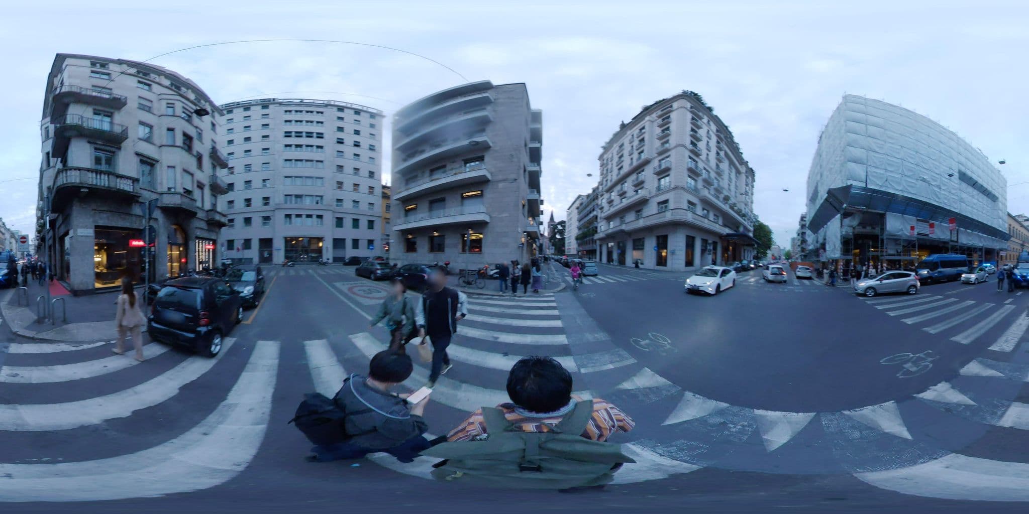 Street view near Casa Baglioni Milan, Brera — © mapconcierge (CC BY-SA · Mapillary)