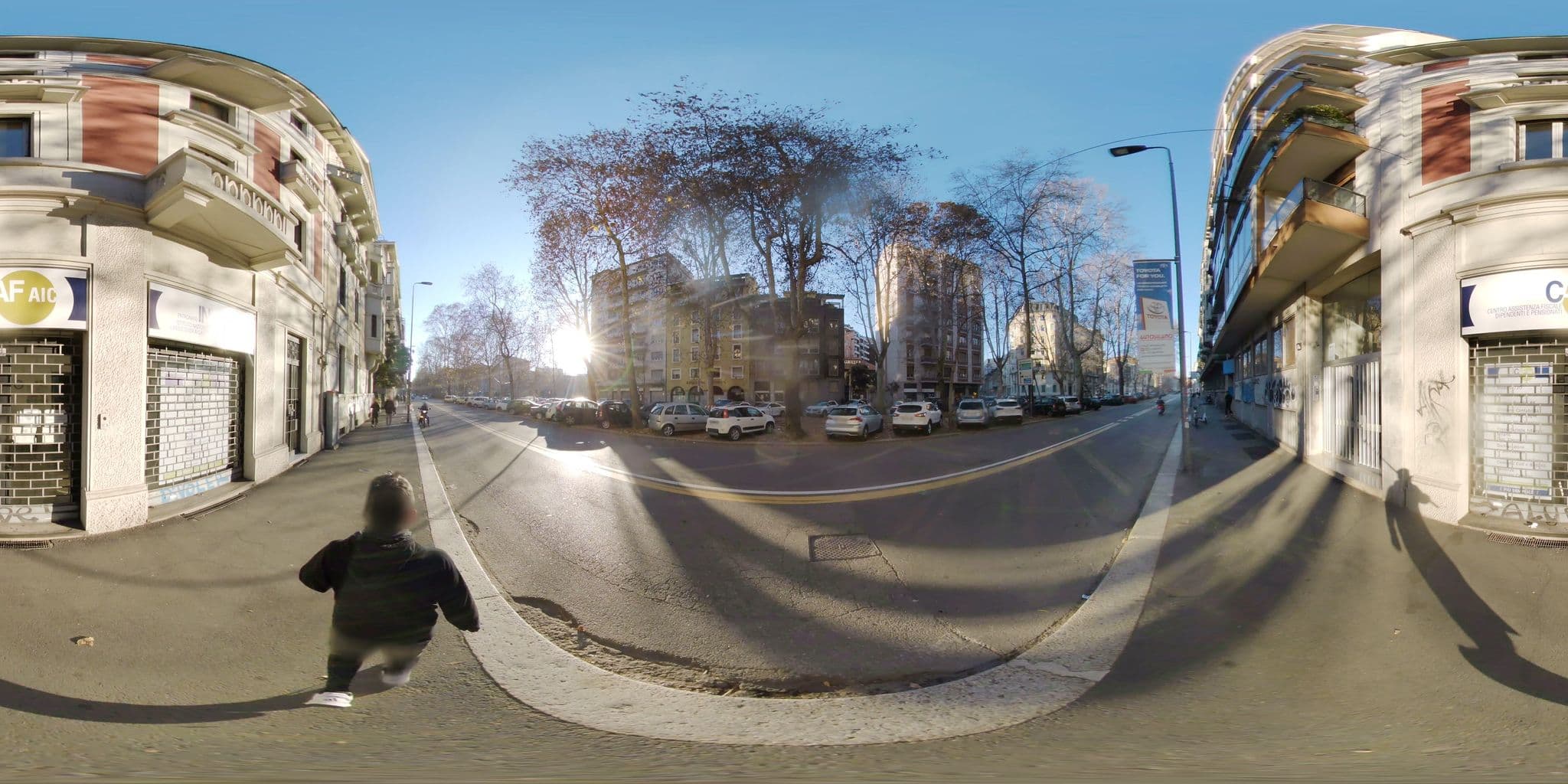 Street view near Hostel Sofia, Brera — © mapconcierge (CC BY-SA · Mapillary)