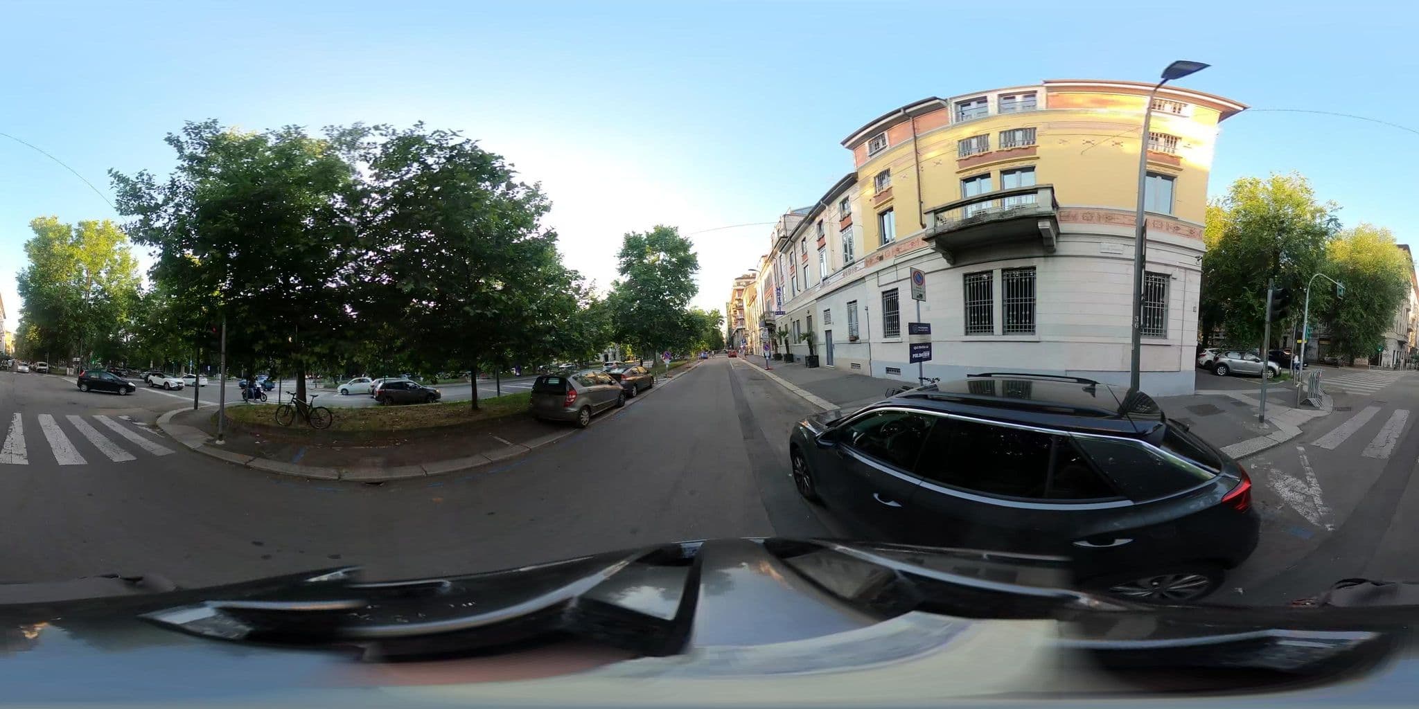 Street view near Hotel Dieci Milan, Brera — © jacopofar (CC BY-SA · Mapillary)