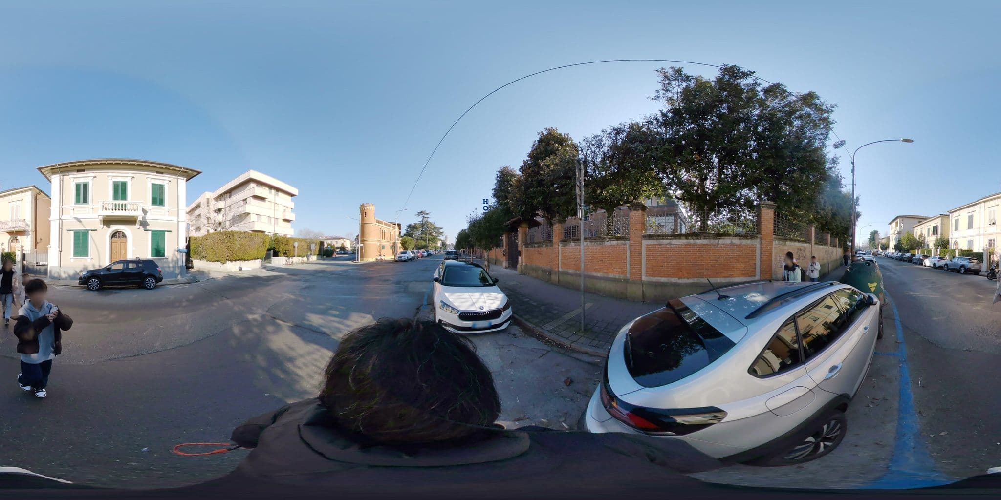 Street view near Europa Park Hotel, Barbaricina — © akiyoshiii213 (CC BY-SA · Mapillary)
